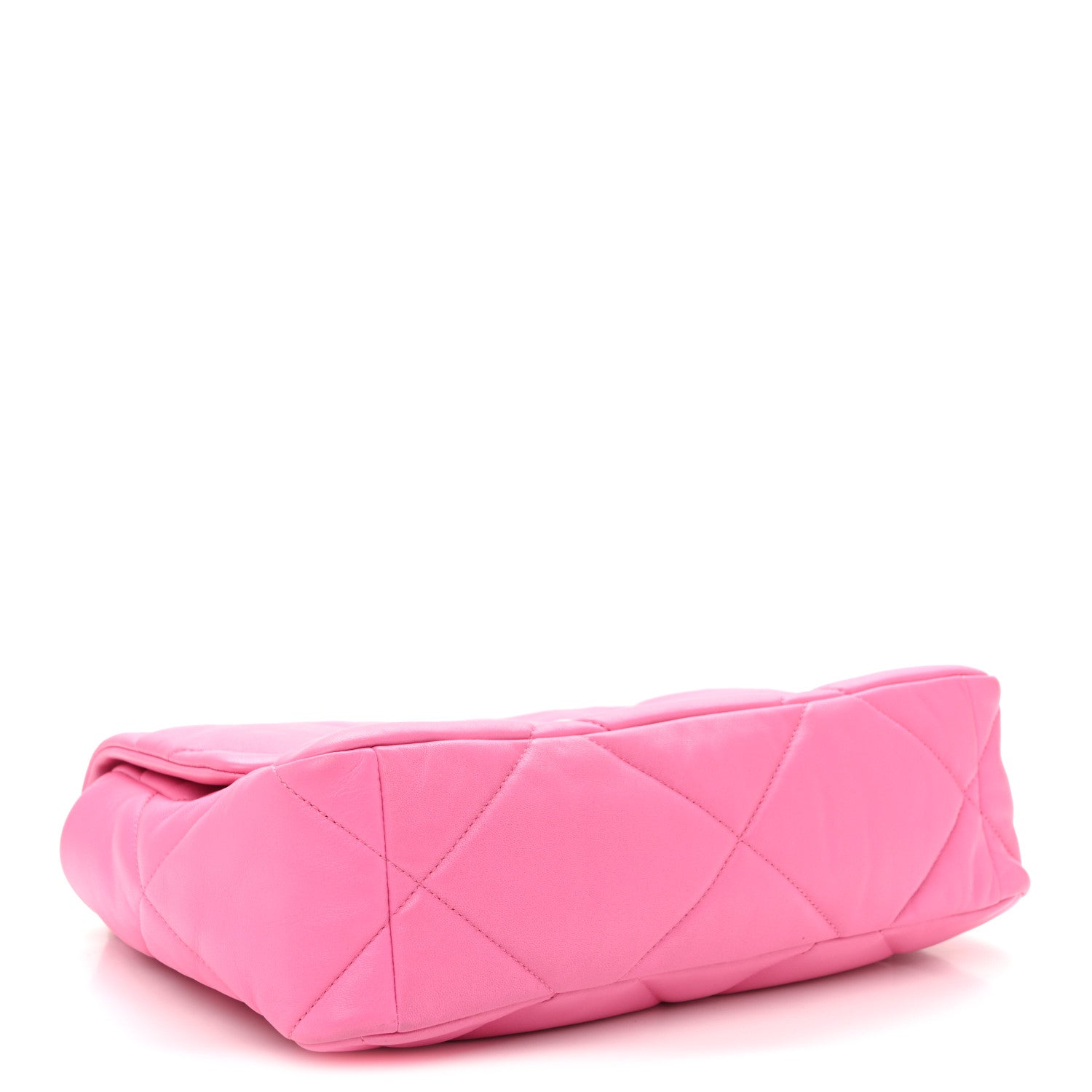 Lambskin Quilted Large Chanel 19 Flap Neon Pink — view 4