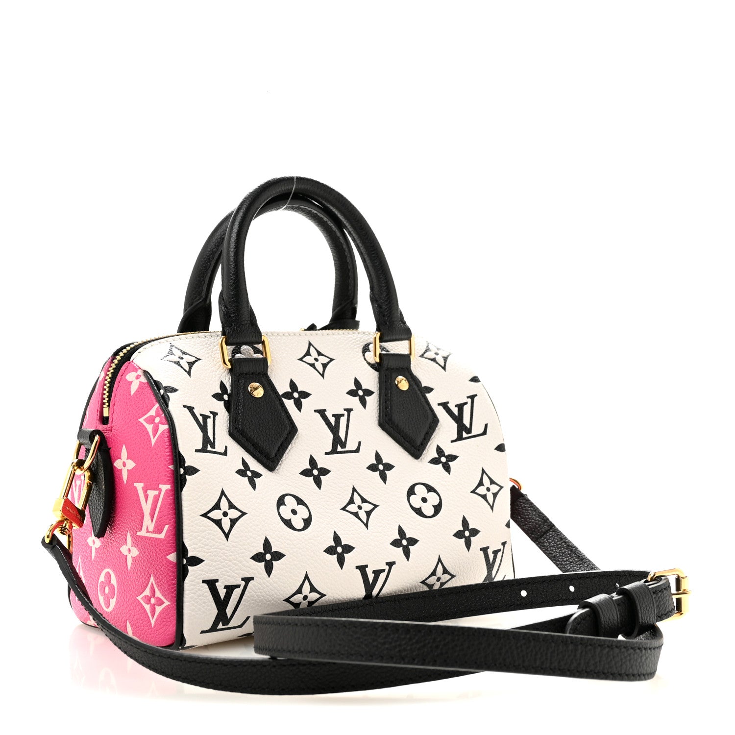 Empreinte Monogram Spring in the City Speedy Bandouliere 20 Black White Pink — view 3