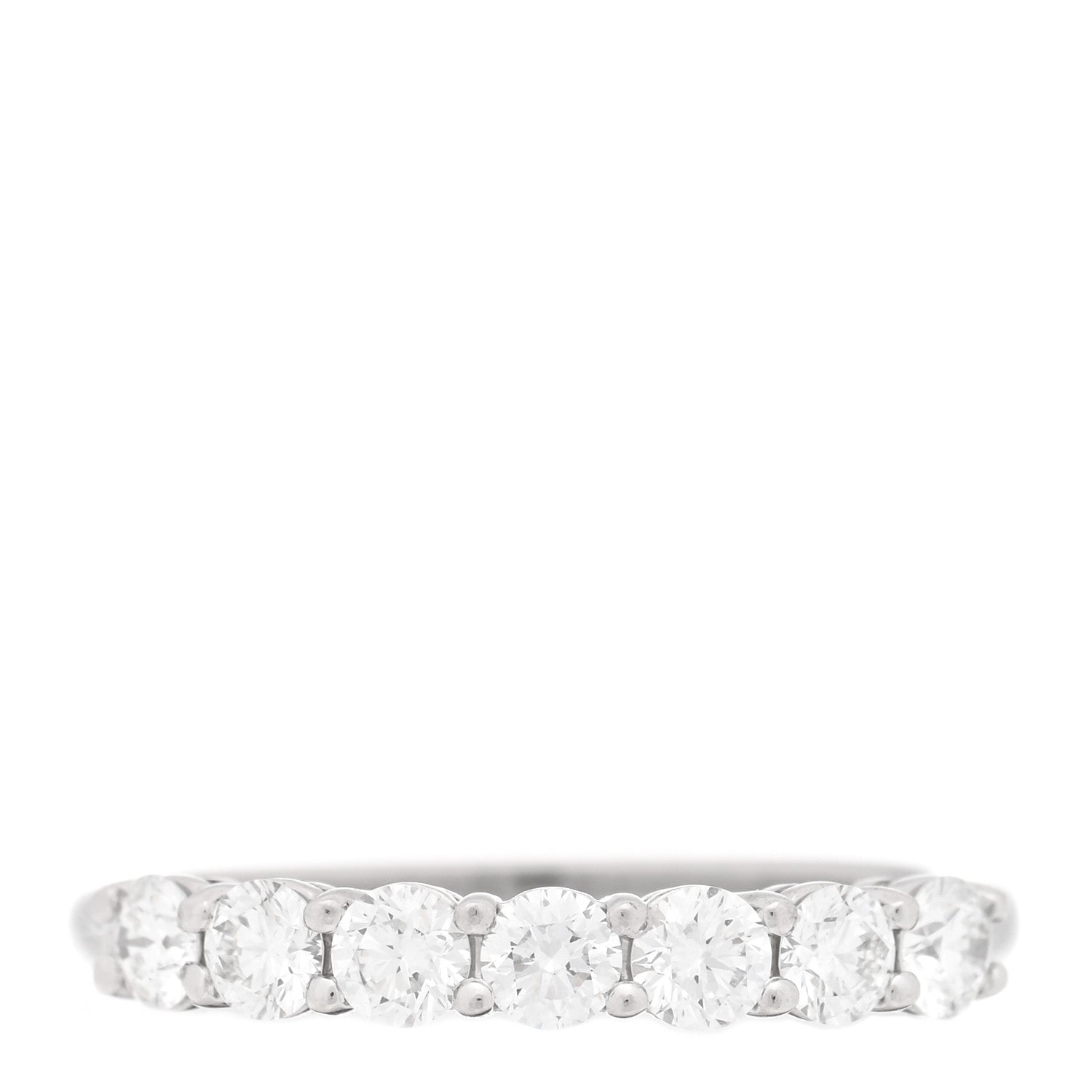 Platinum Diamond 3mm Tiffany Forever Half Circle Band Ring 49 5