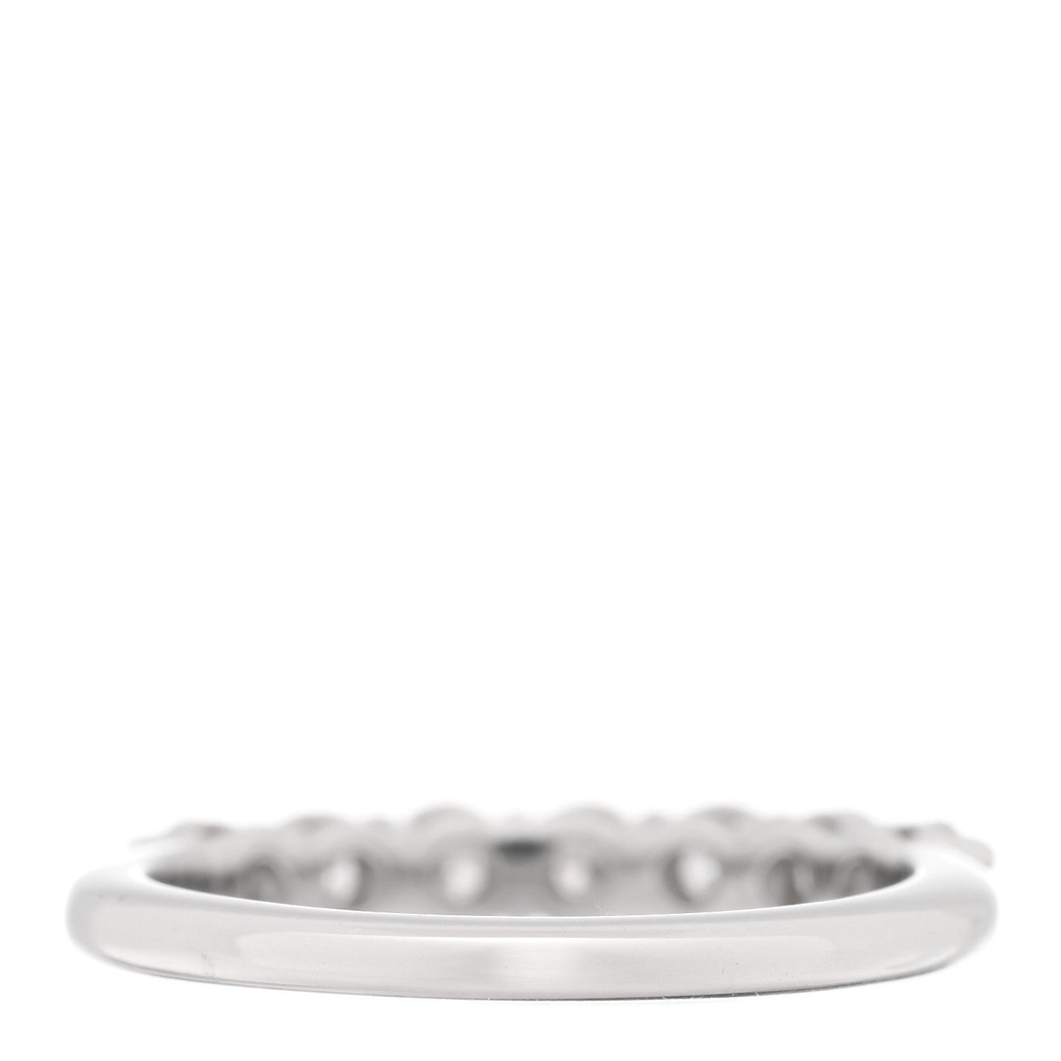 Platinum Diamond 3mm Tiffany Forever Half Circle Band Ring 49 5 — view 3
