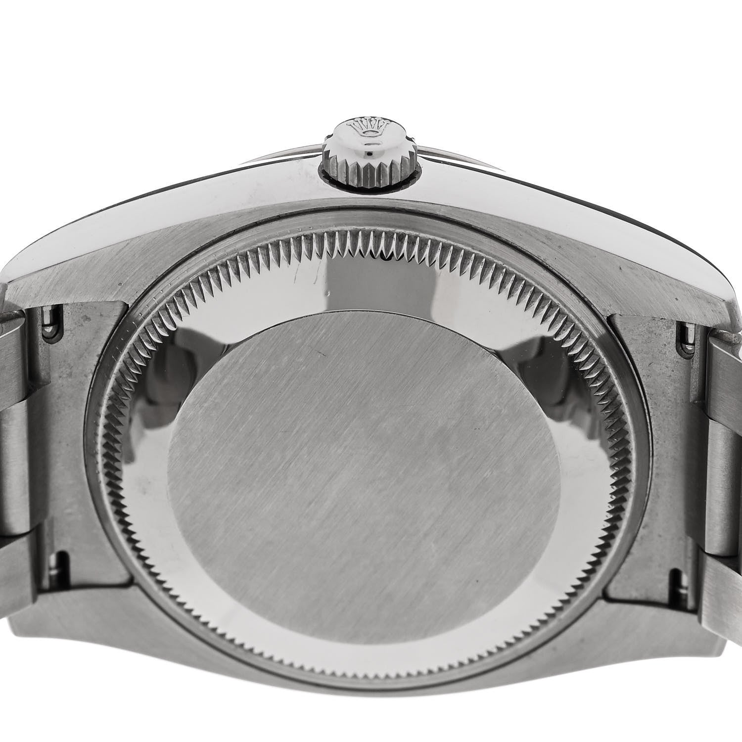 Stainless Steel 18K White Gold 34mm Oyster Perpetual Datejust Watch Black 115234 — view 4