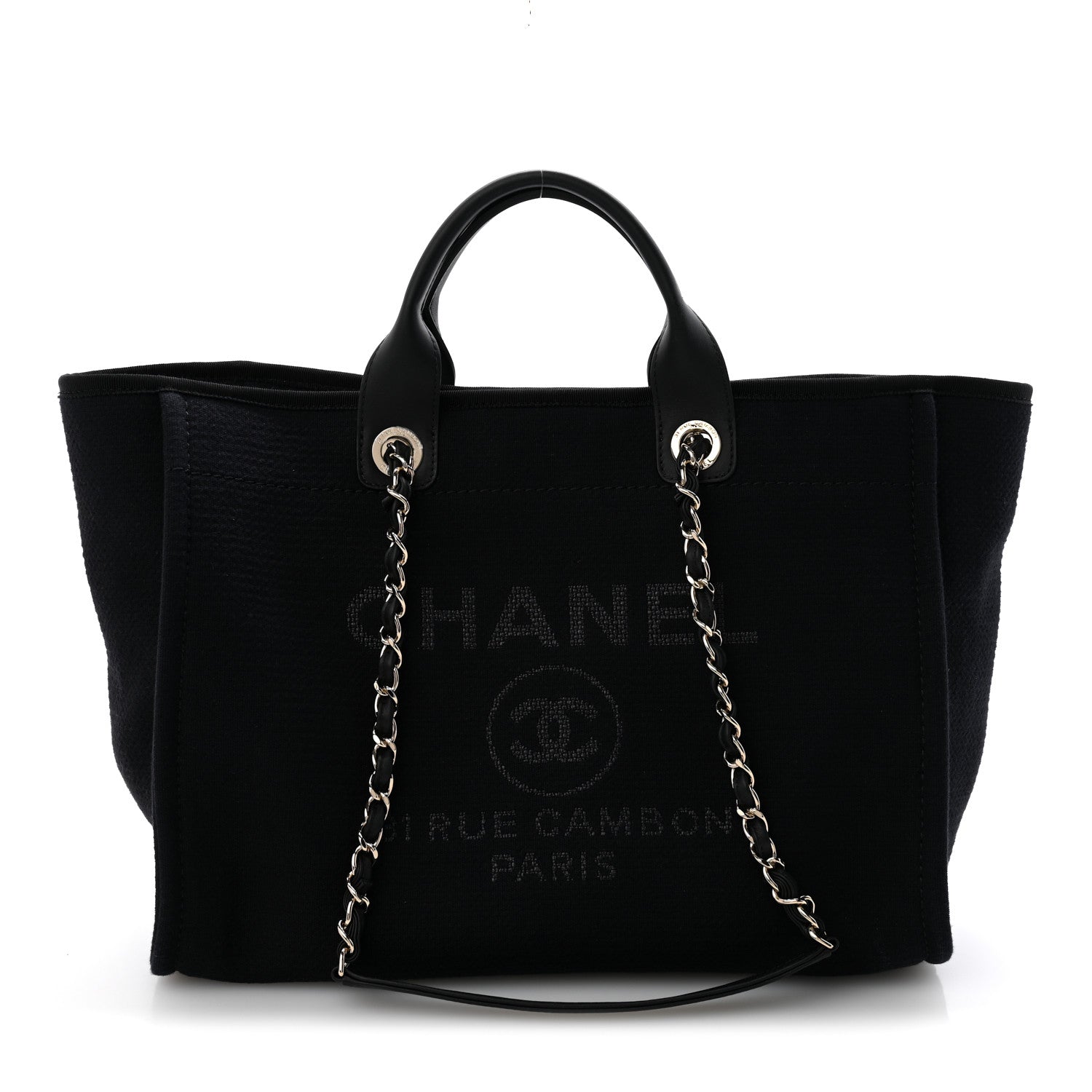 Mixed Fibers Medium Deauville Tote Black