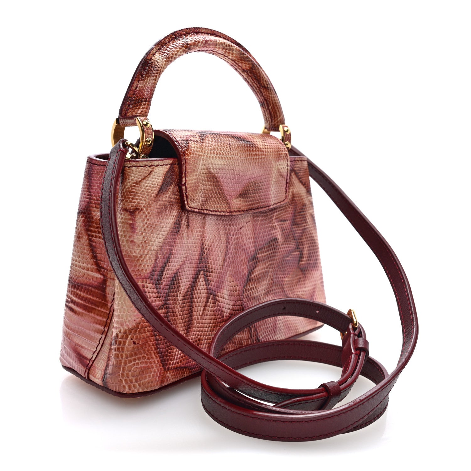 Lizard Mini Capucines Pink Multicolor — view 3