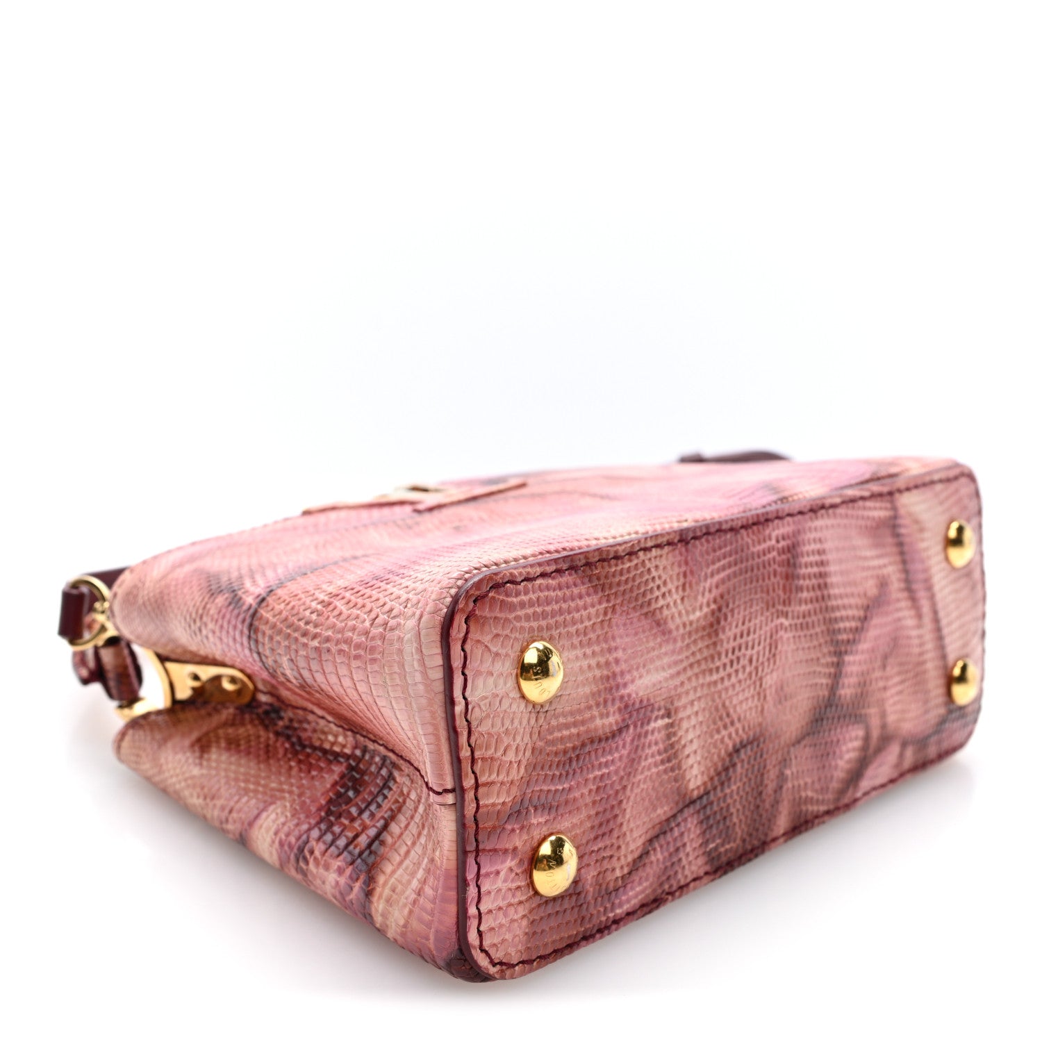 Lizard Mini Capucines Pink Multicolor — view 4