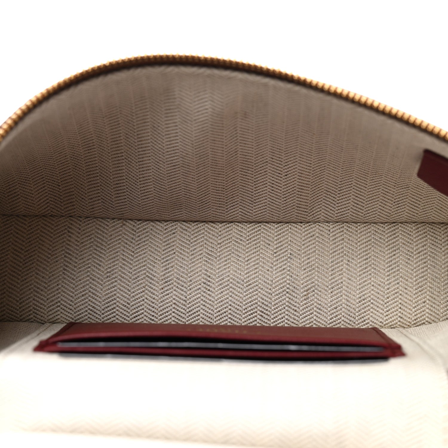 Grained Calfskin Small Supple Trapeze Vanity With Chain Camel — view 5