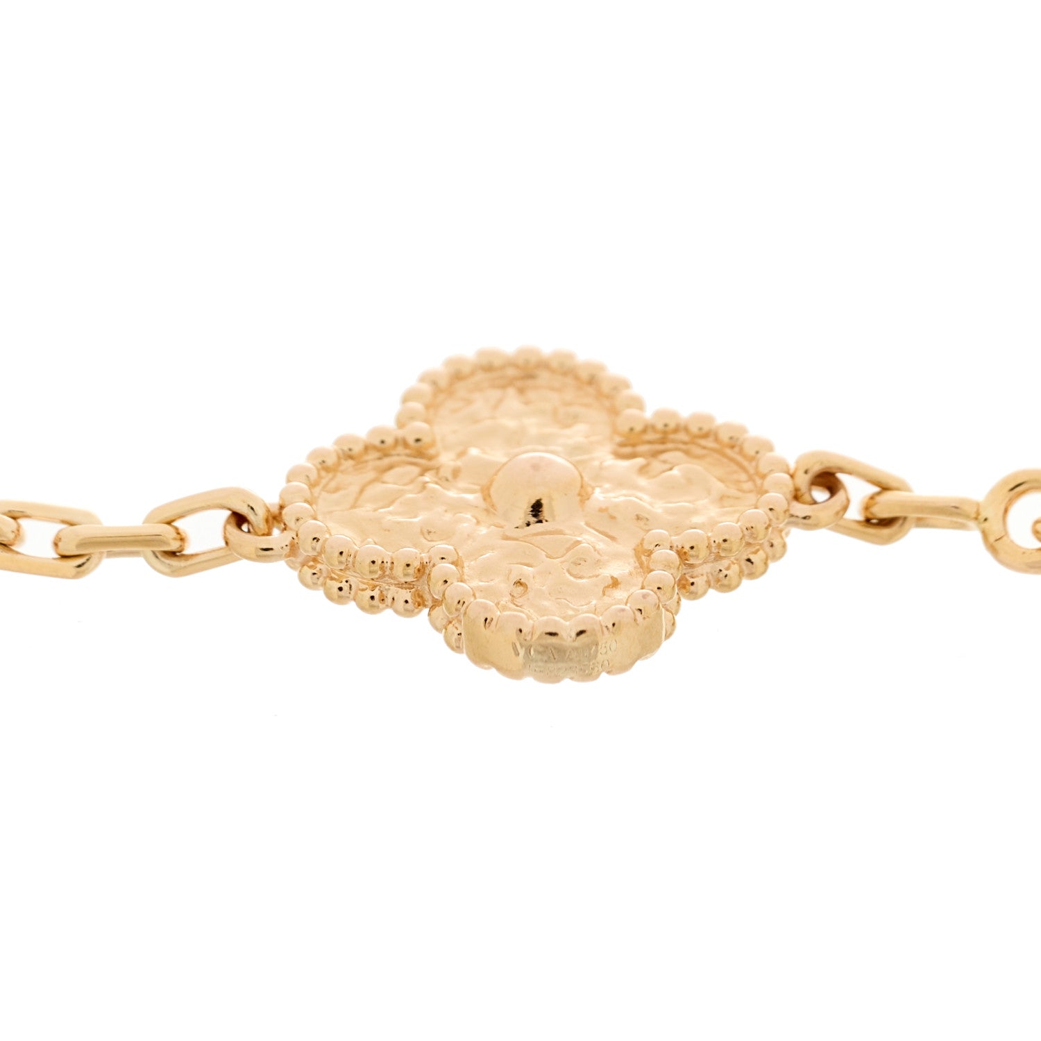 18K Rose Gold 5 Motifs Vintage Alhambra Bracelet — view 3