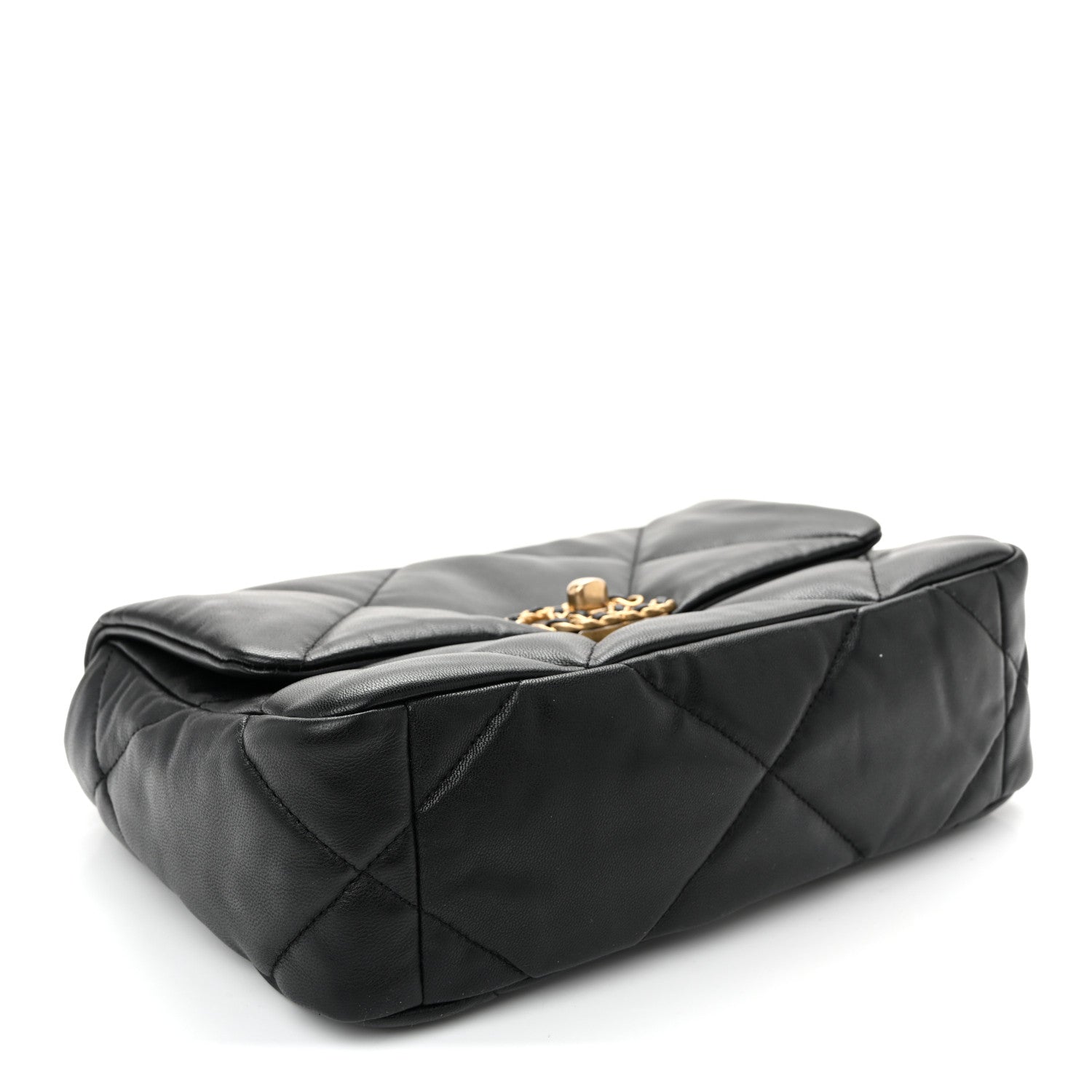 Goatskin Quilted Medium Chanel 19 Flap Black — view 4