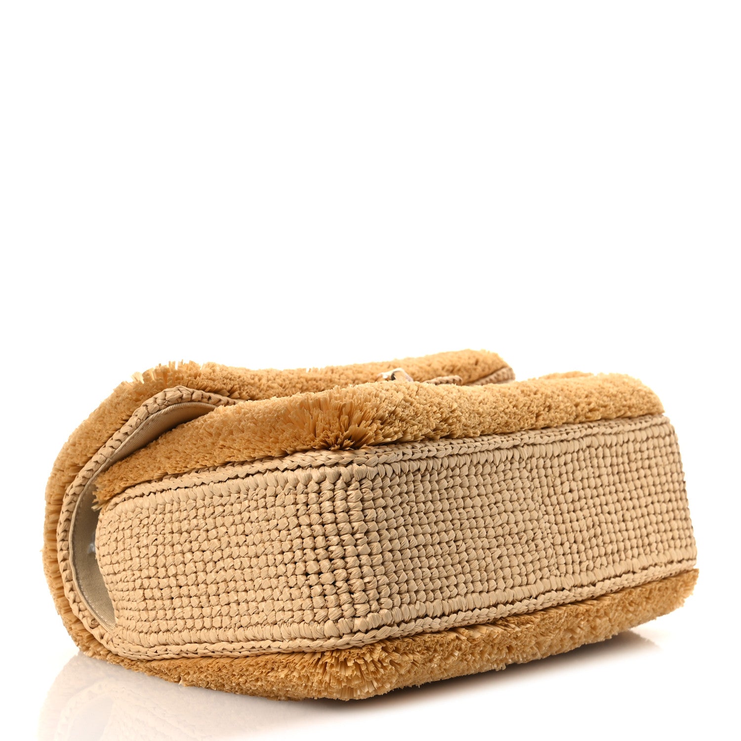Braided Raffia Coco Beach Flap Beige — view 4