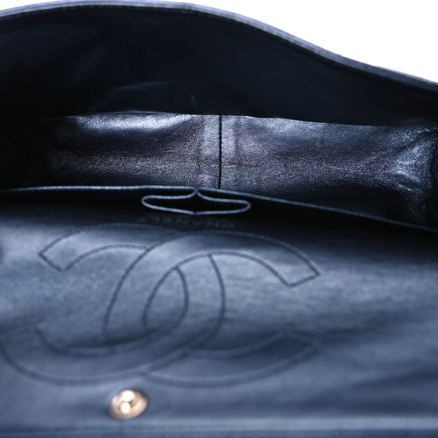 Metallic Aged Calfskin Quilted 2.55 Reissue 226 Flap Dark Navy Blue — view 5
