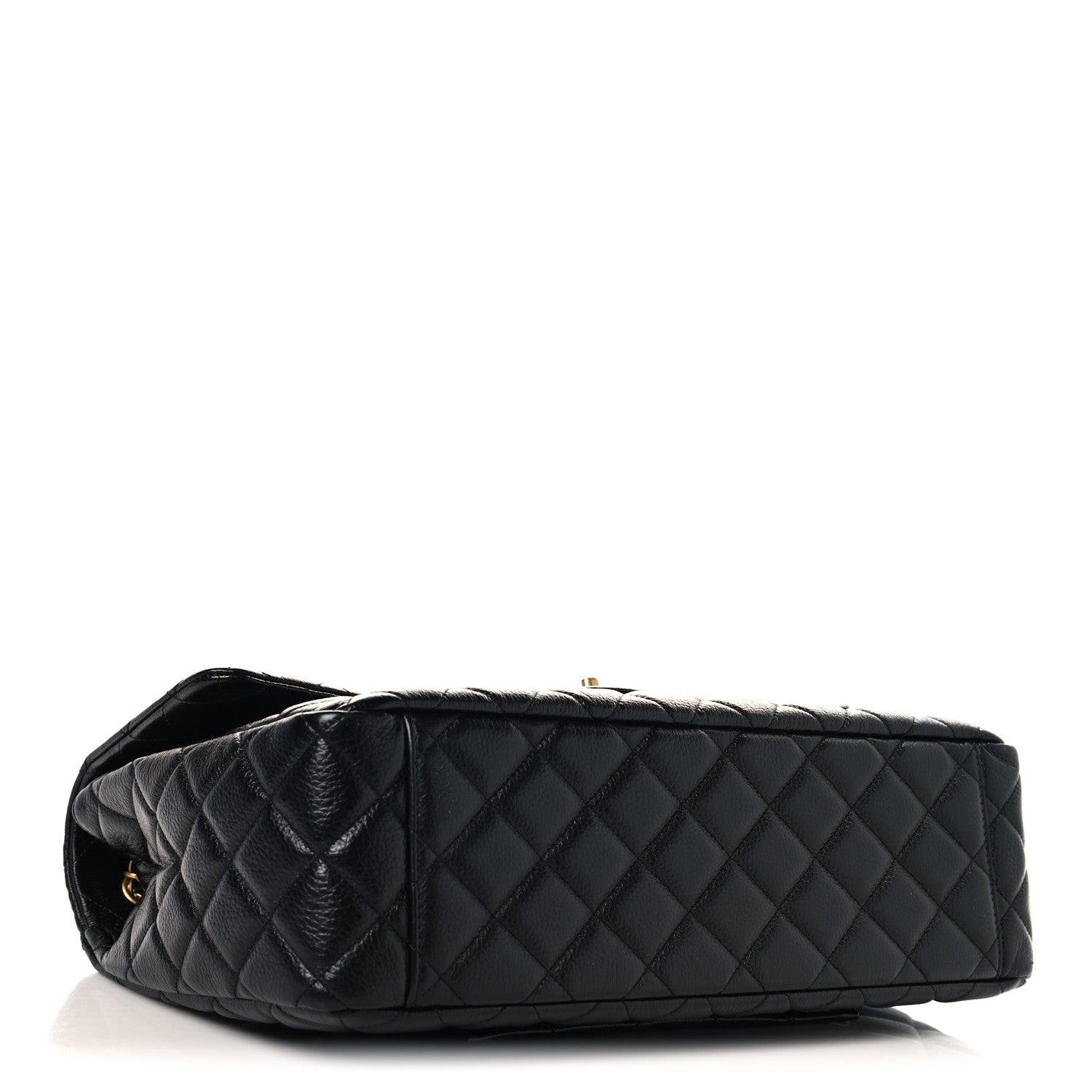 Caviar Quilted XXL Travel Flap Bag Black — view 4