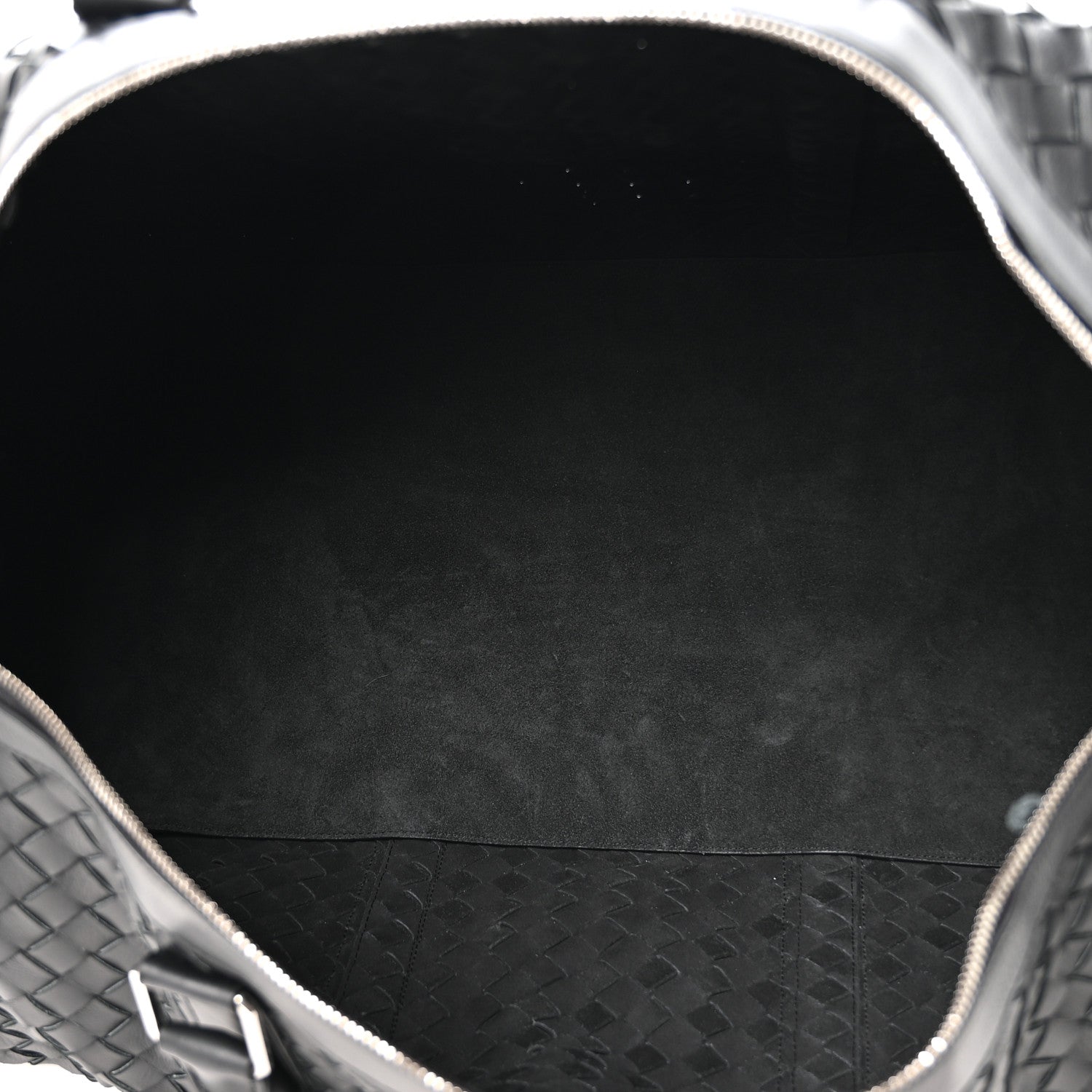 Nappa Intrecciato Weekend Bag Black — view 5