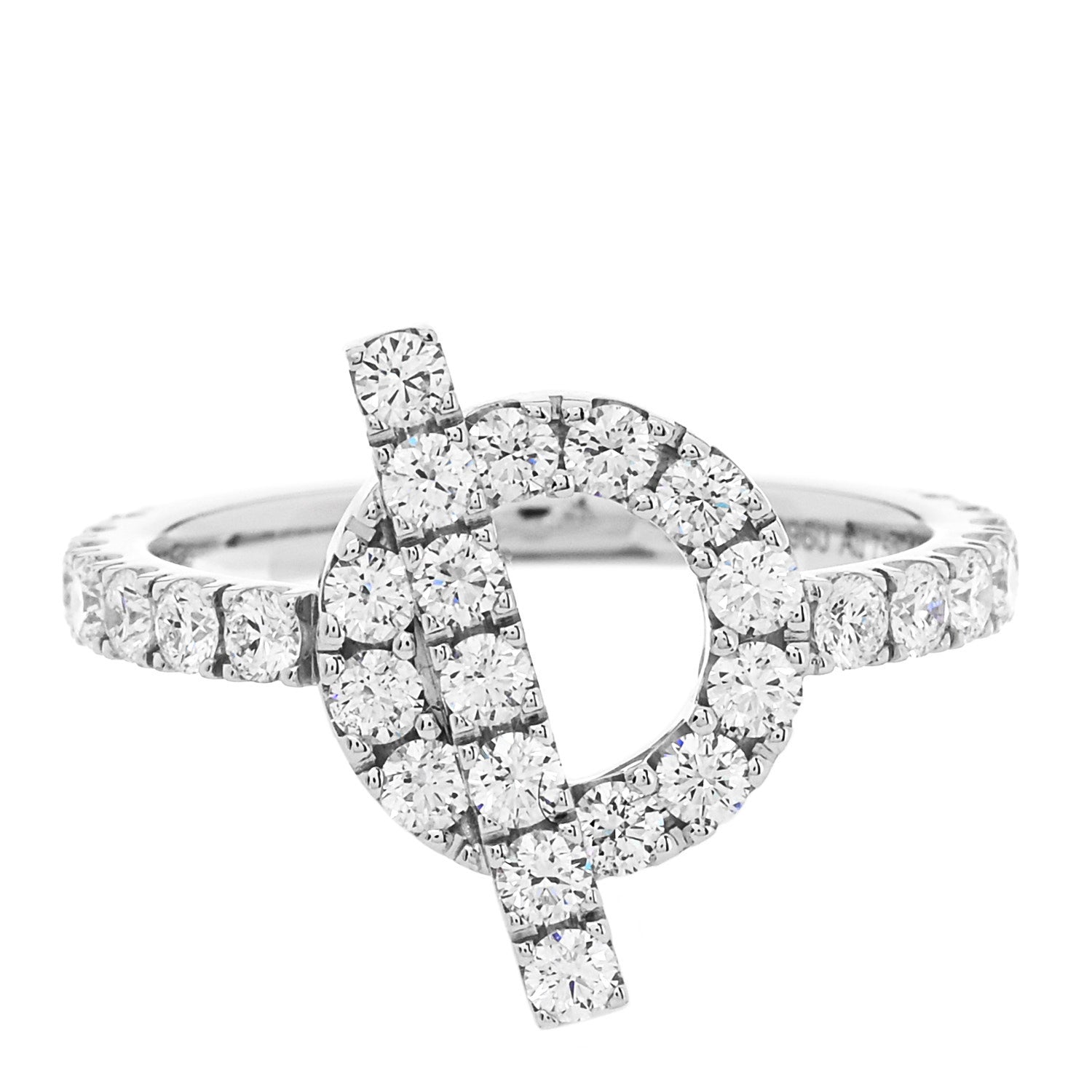 18K White Gold Diamond Finesse Ring 51 5.75