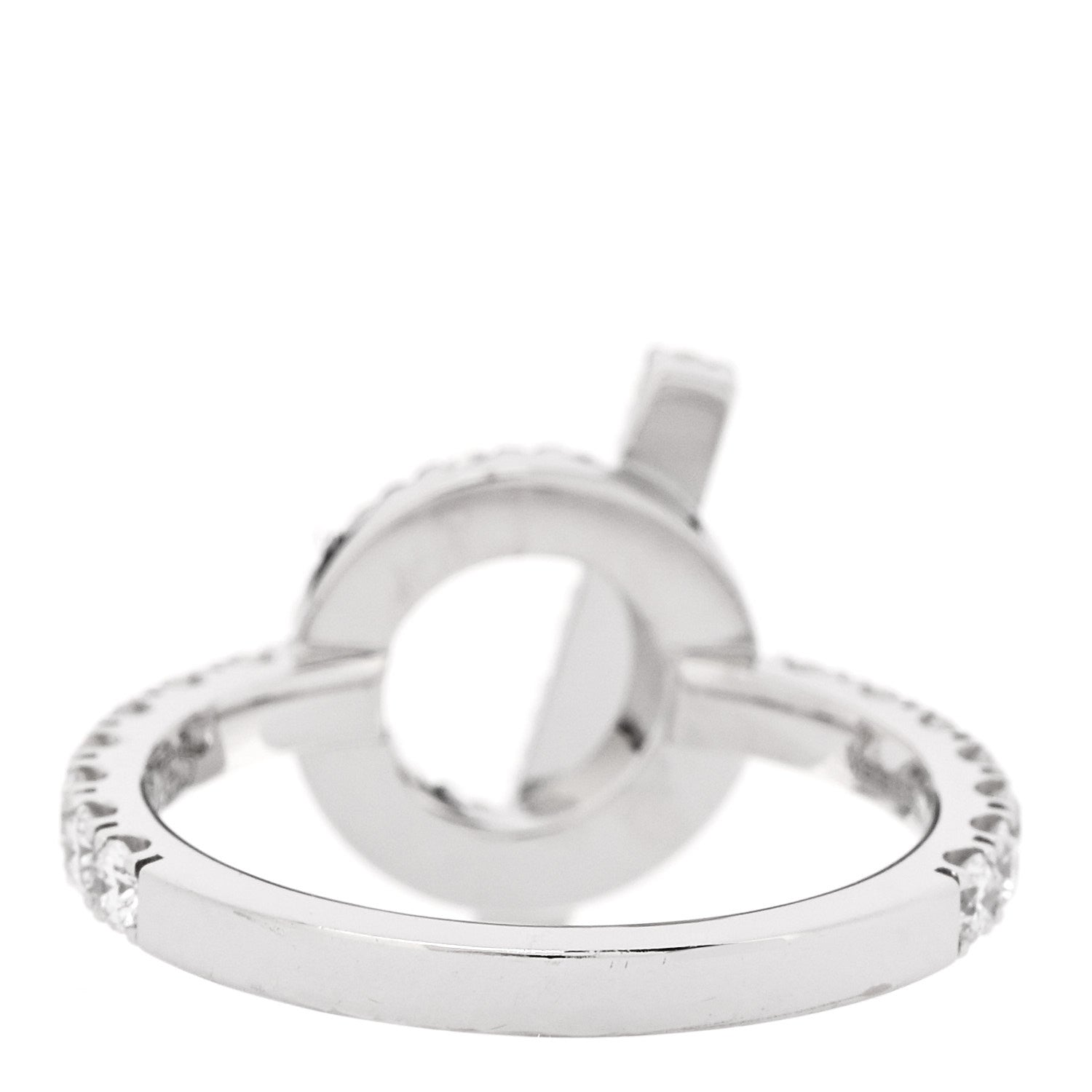 18K White Gold Diamond Finesse Ring 51 5.75 — view 3