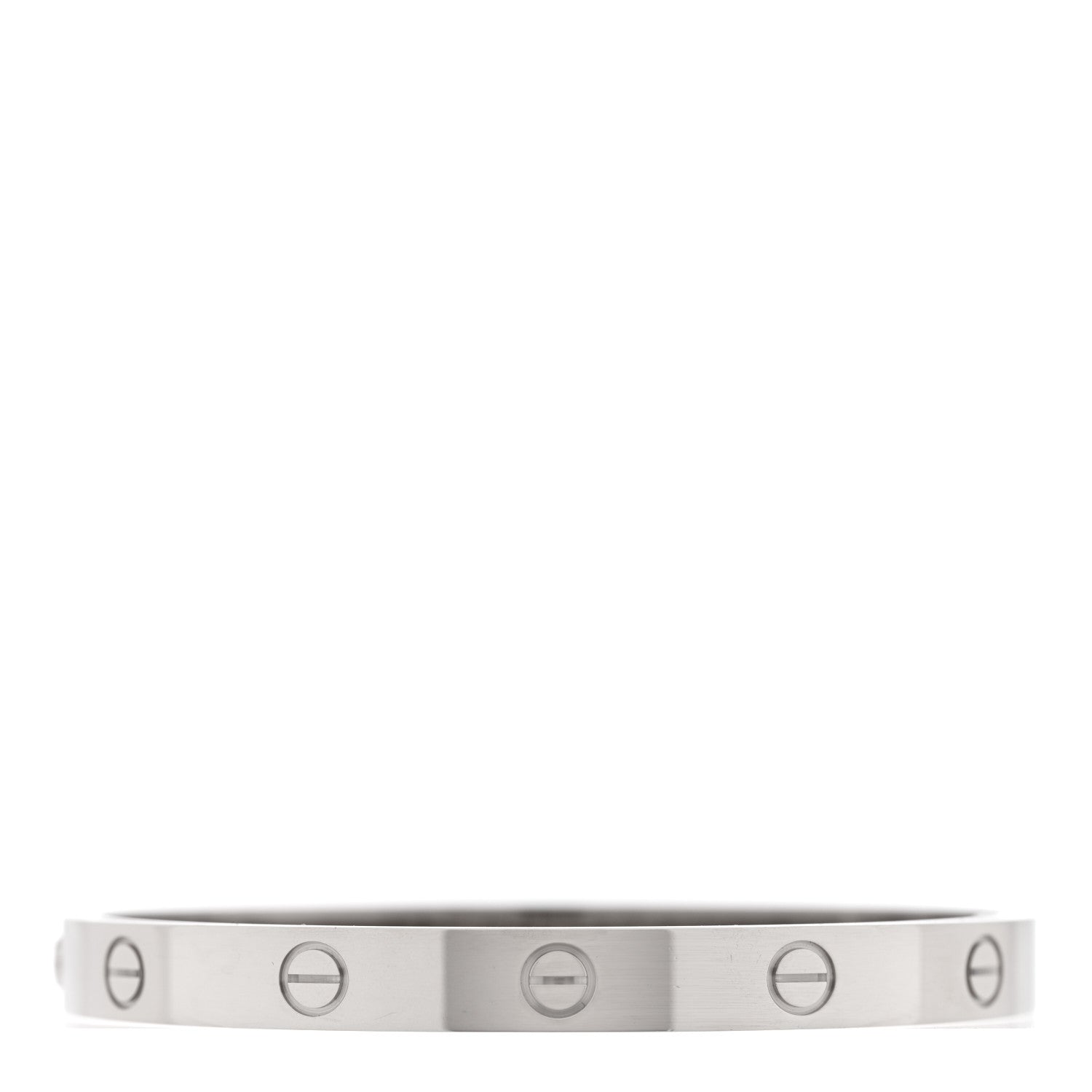 18K White Gold LOVE Single Screw Bracelet 17 — view 2