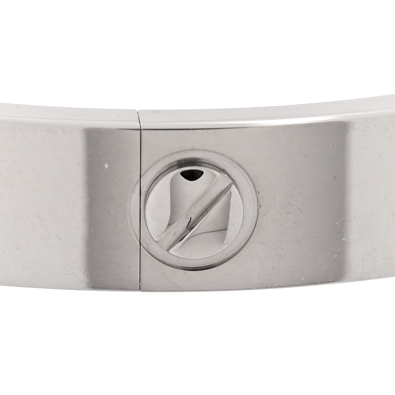 18K White Gold LOVE Single Screw Bracelet 17 — view 5