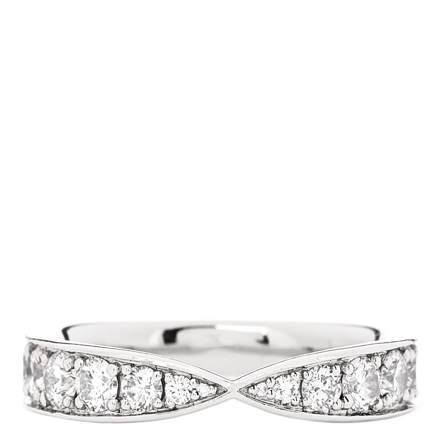 Platinum Diamond 4.3mm Harmony Band Ring 54 7