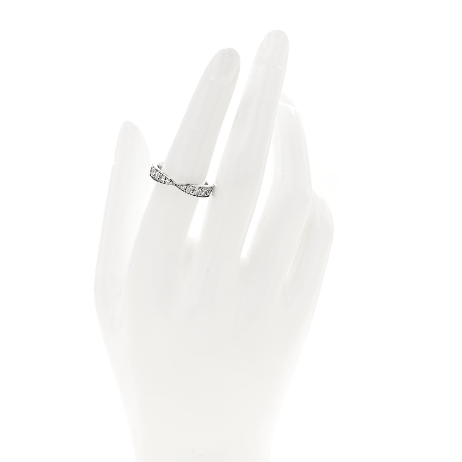 Platinum Diamond 4.3mm Harmony Band Ring 54 7 — view 2