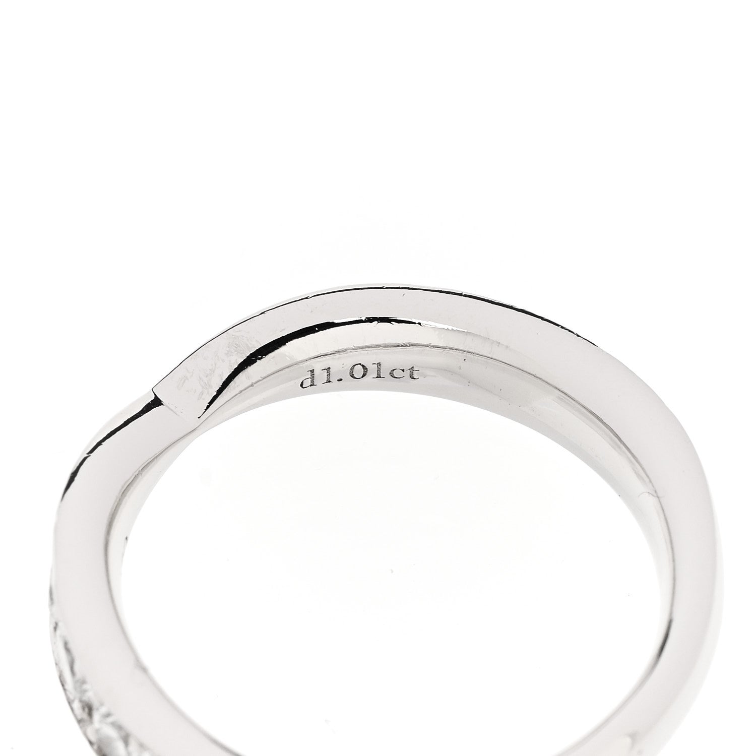 Platinum Diamond 4.3mm Harmony Band Ring 54 7 — view 5
