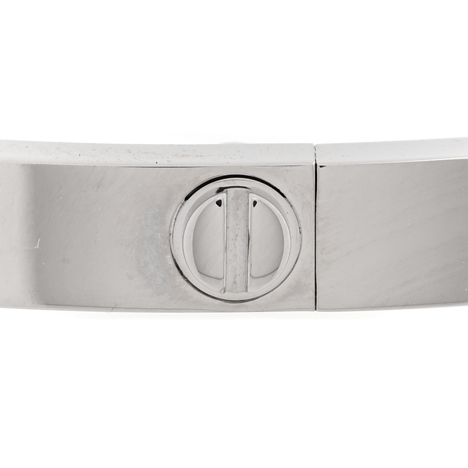 18K White Gold 6 Diamond Small LOVE Bracelet 17 — view 5
