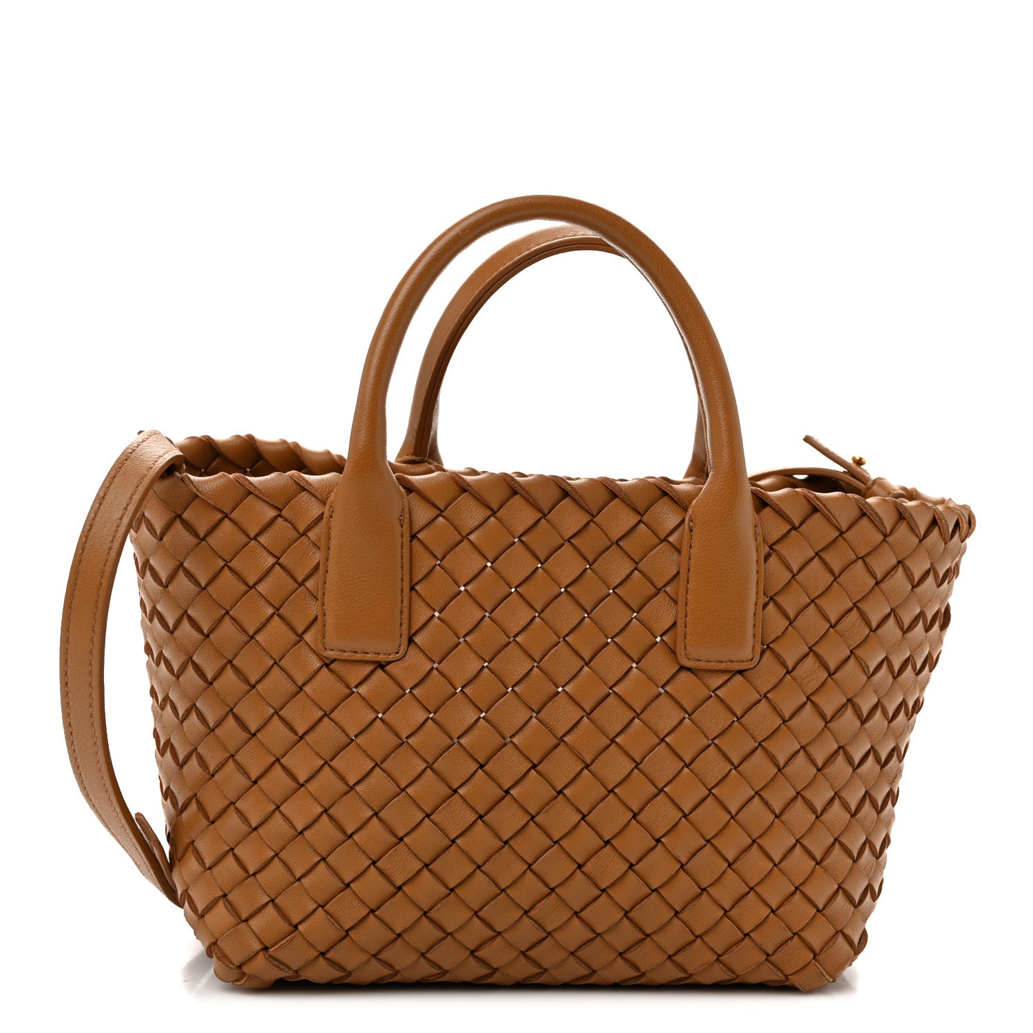 Nappa Intrecciato Mini Cabat Caramel
