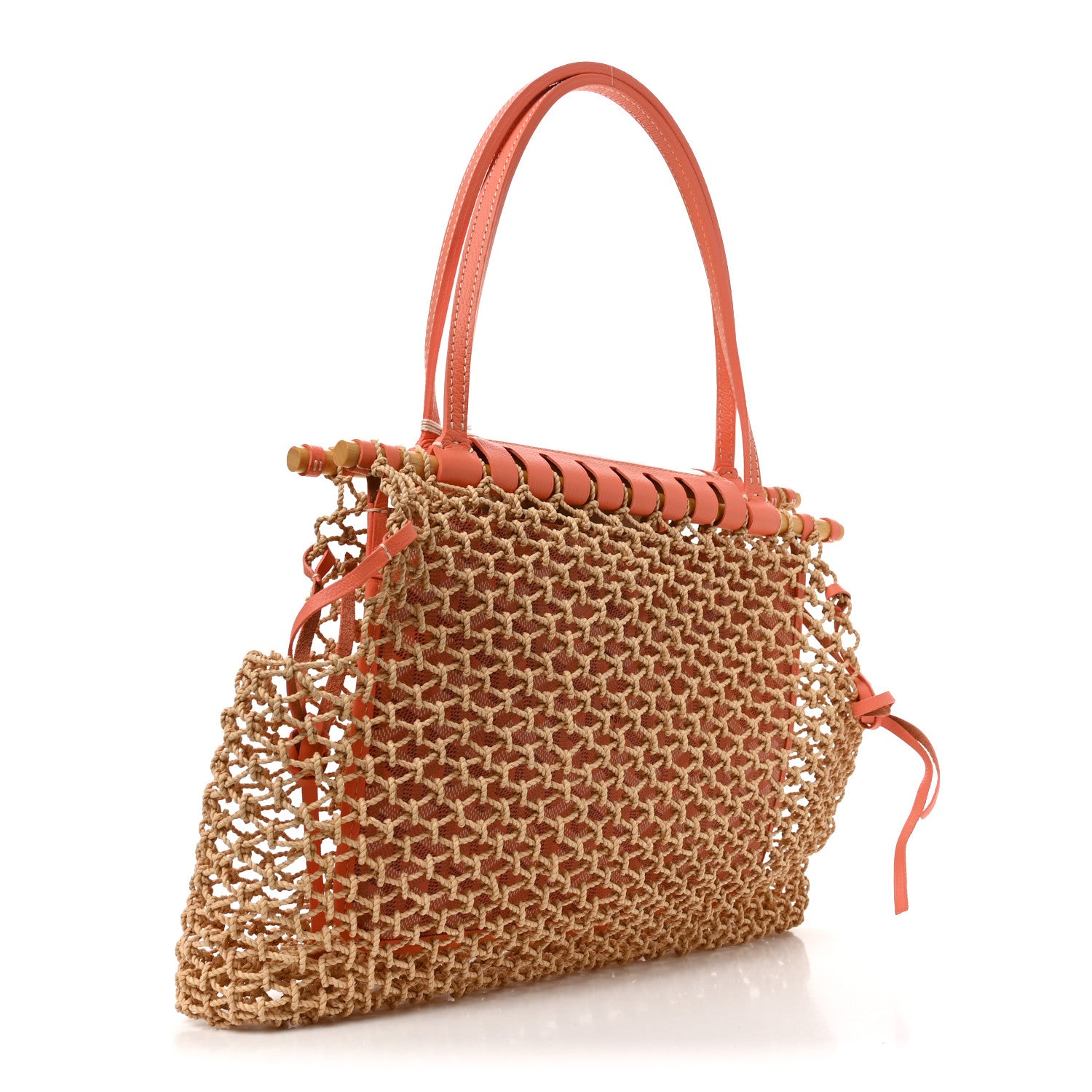 Goyardine Net Aligre Tote Coral — view 3