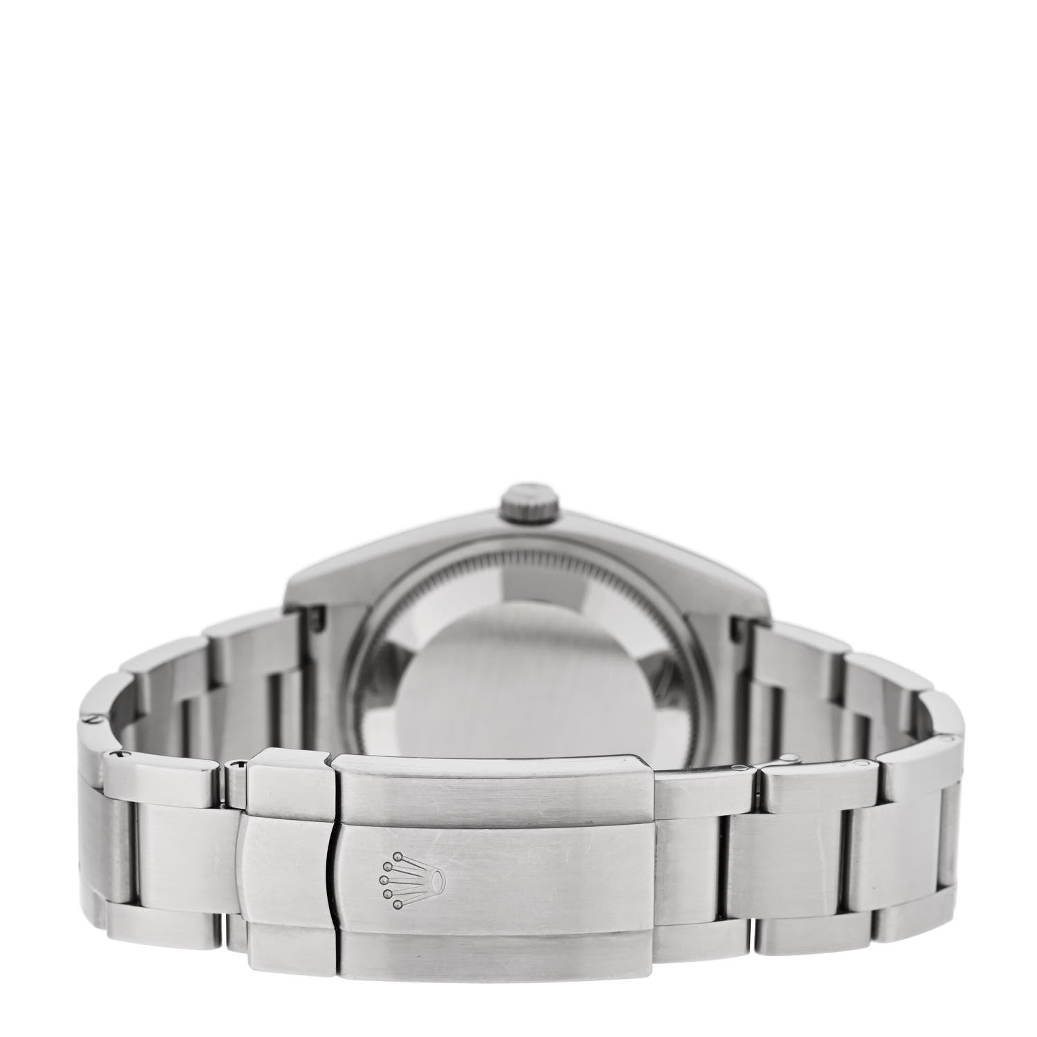 Stainless Steel 34mm Oyster Perpetual Watch Olive Green 114200 — view 3
