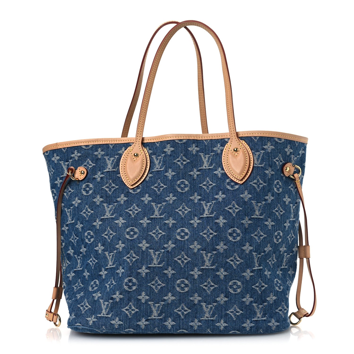 Monogram Denim Neo Neverfull MM   Blue