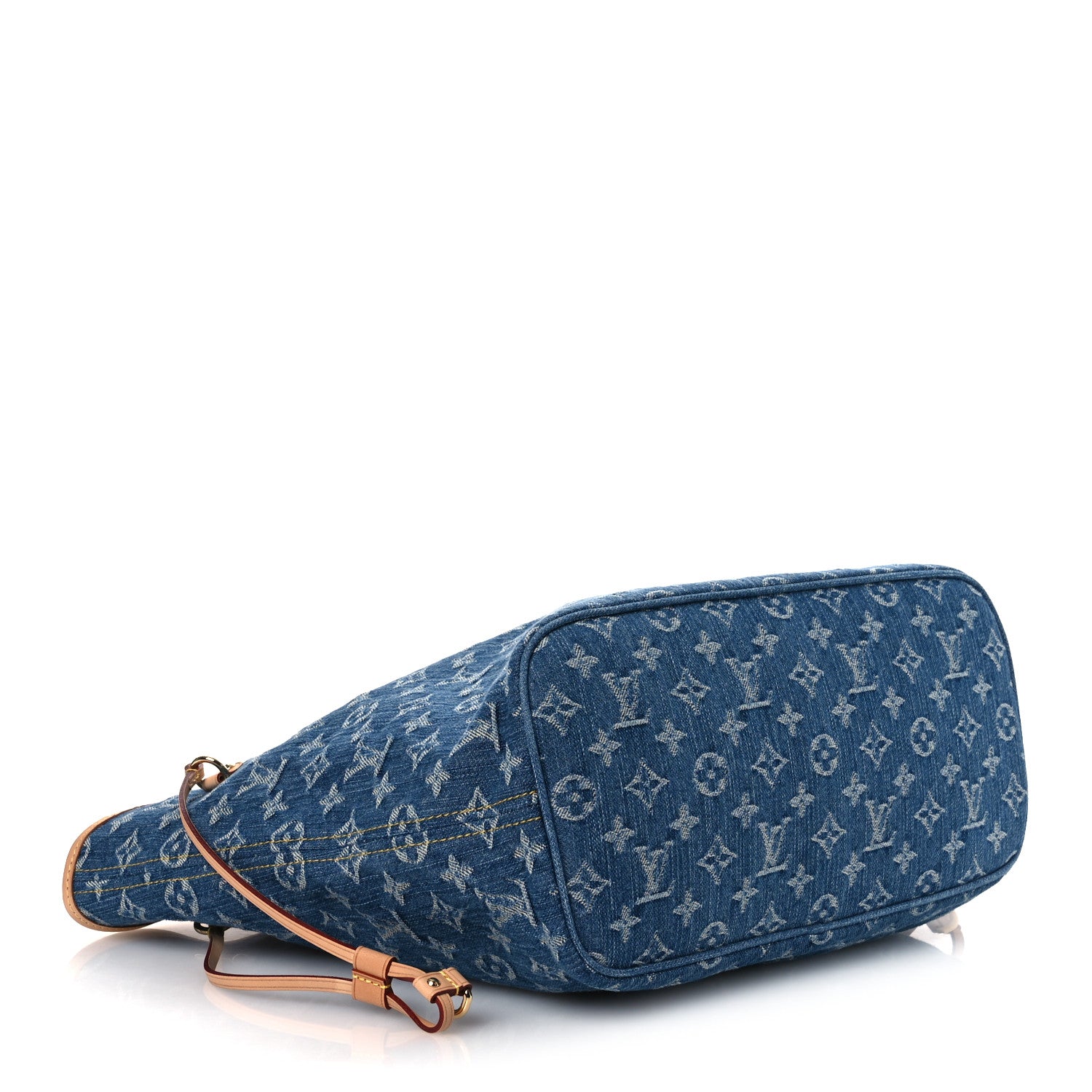 Monogram Denim Neo Neverfull MM Blue — view 5