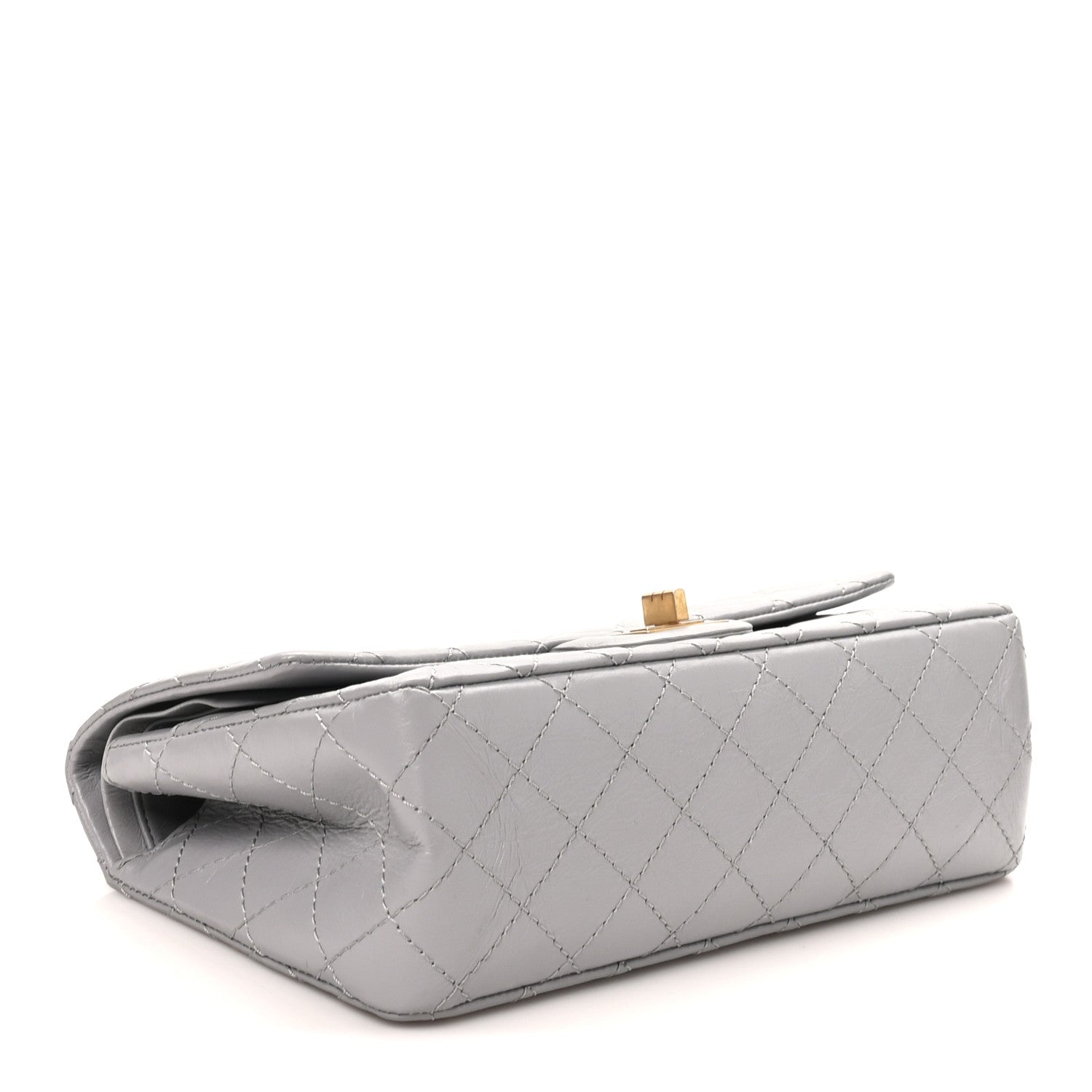 Aged Calfskin Quilted 2.55 Reissue 225 Flap Grey — view 4