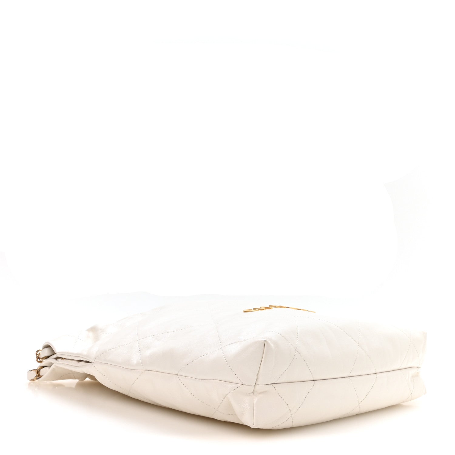Shiny Calfskin Quilted Small Chanel 22 White — view 4