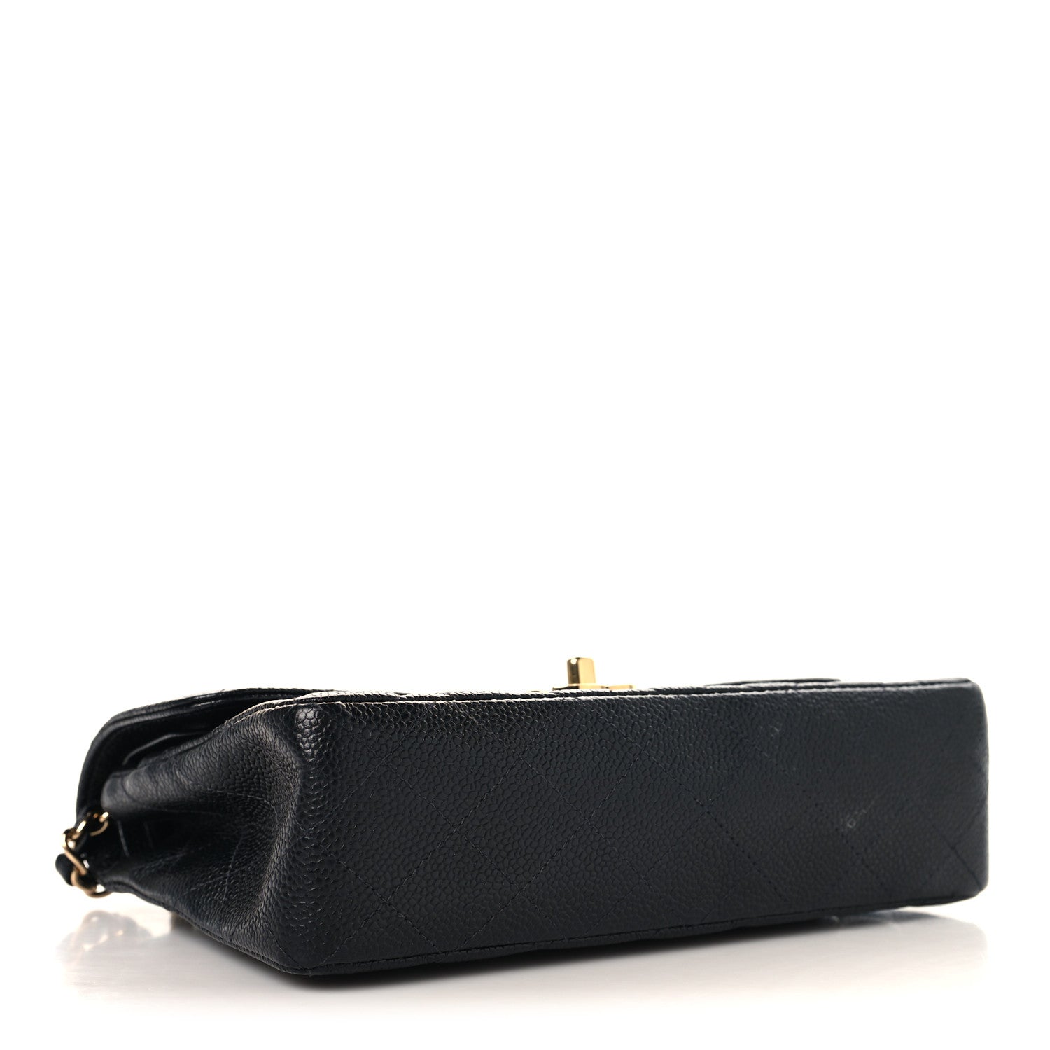 Caviar Quilted Small Double Flap Black — view 4