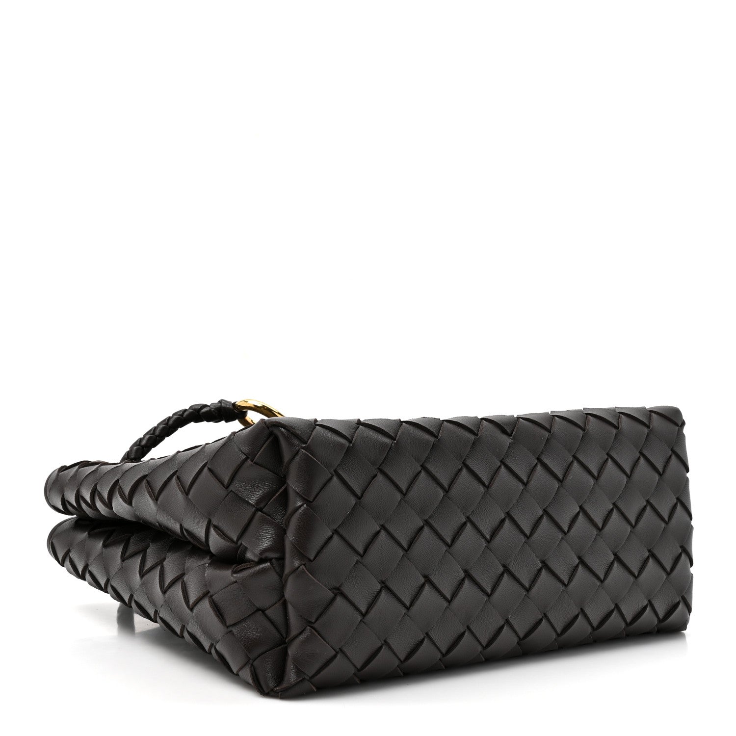 Nappa Intrecciato Small Andiamo Shoulder Bag Fondant — view 4