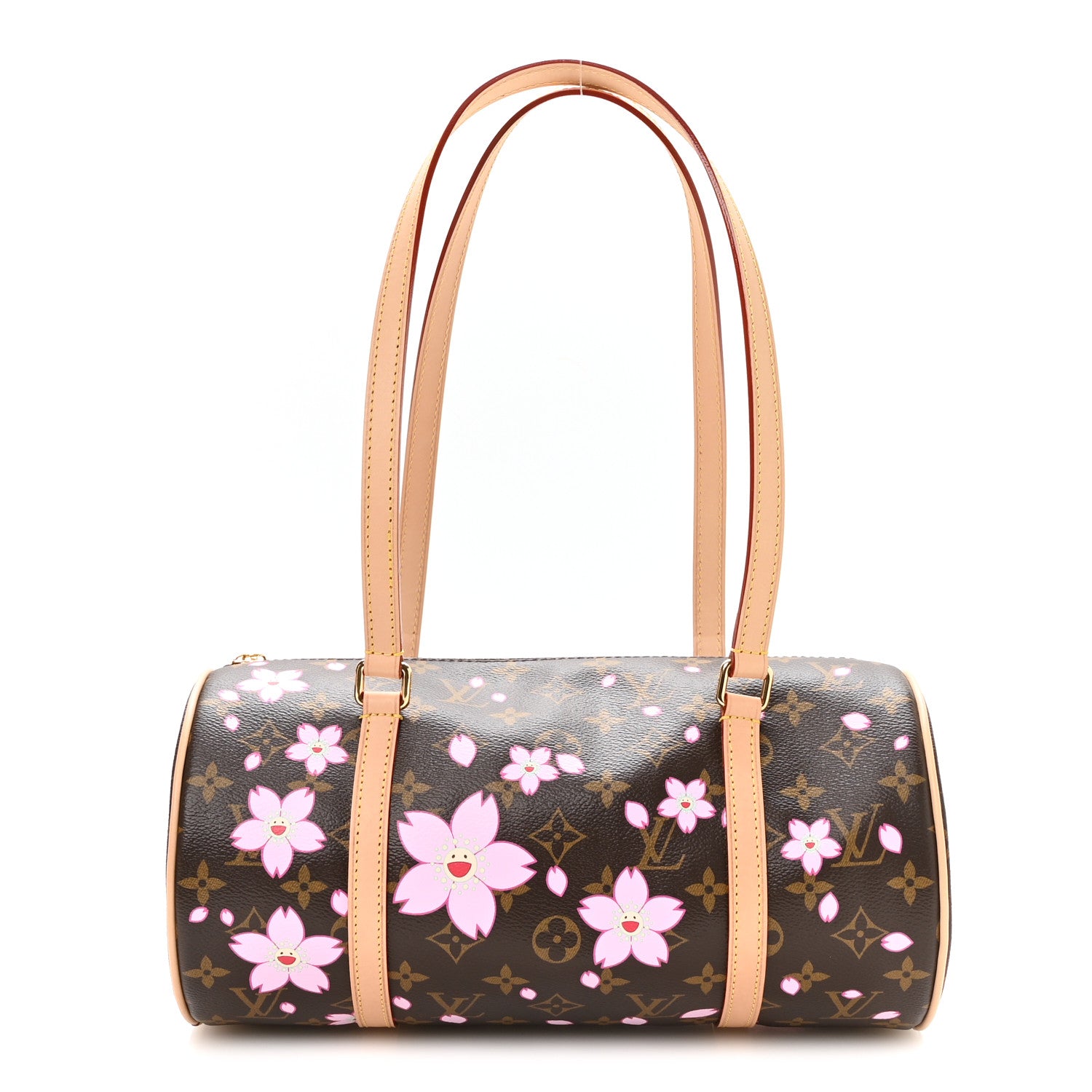 LV X TM Monogram Cherry Blossom Papillon Sakura Brown