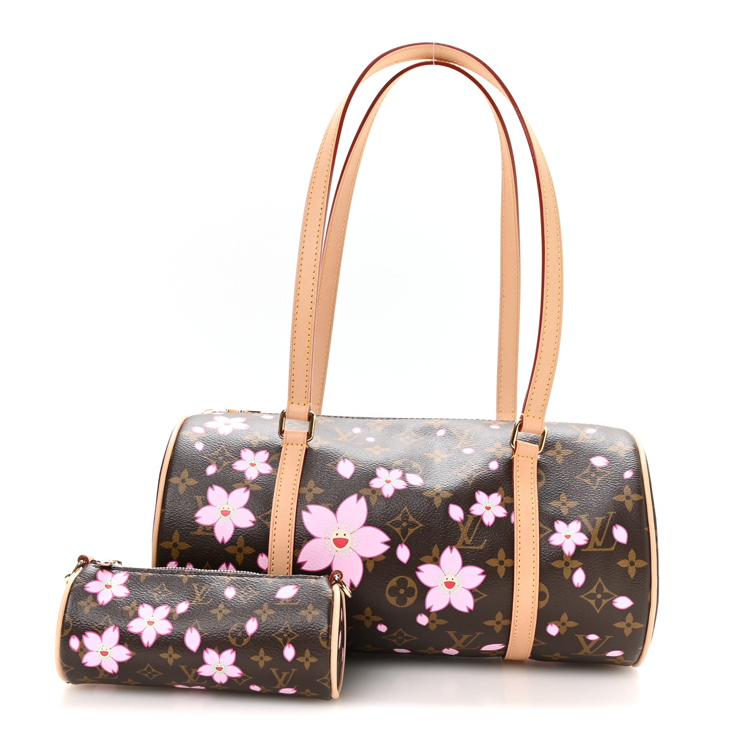 LV X TM Monogram Cherry Blossom Papillon Sakura Brown — view 3