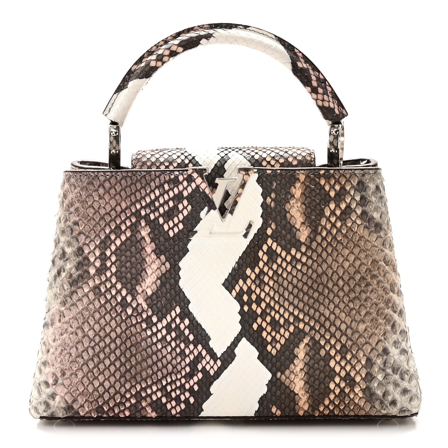 Snakeskin Capucines BB Naturel Multicolor