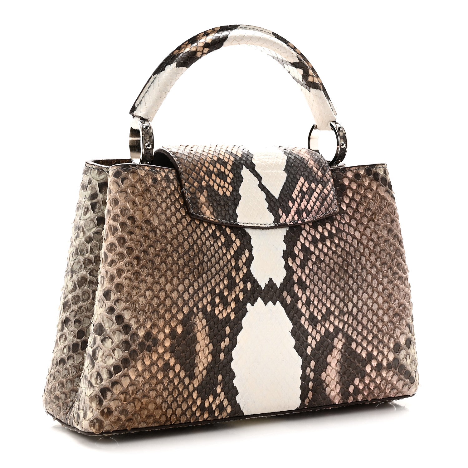 Snakeskin Capucines BB Naturel Multicolor — view 3