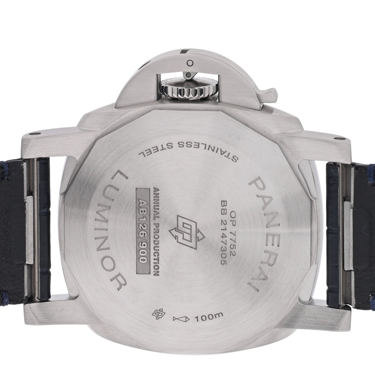 Stainless Steel Alligator 40mm Luminor Quaranta Automatic Watch Blue PAM01370 Blue — view 4
