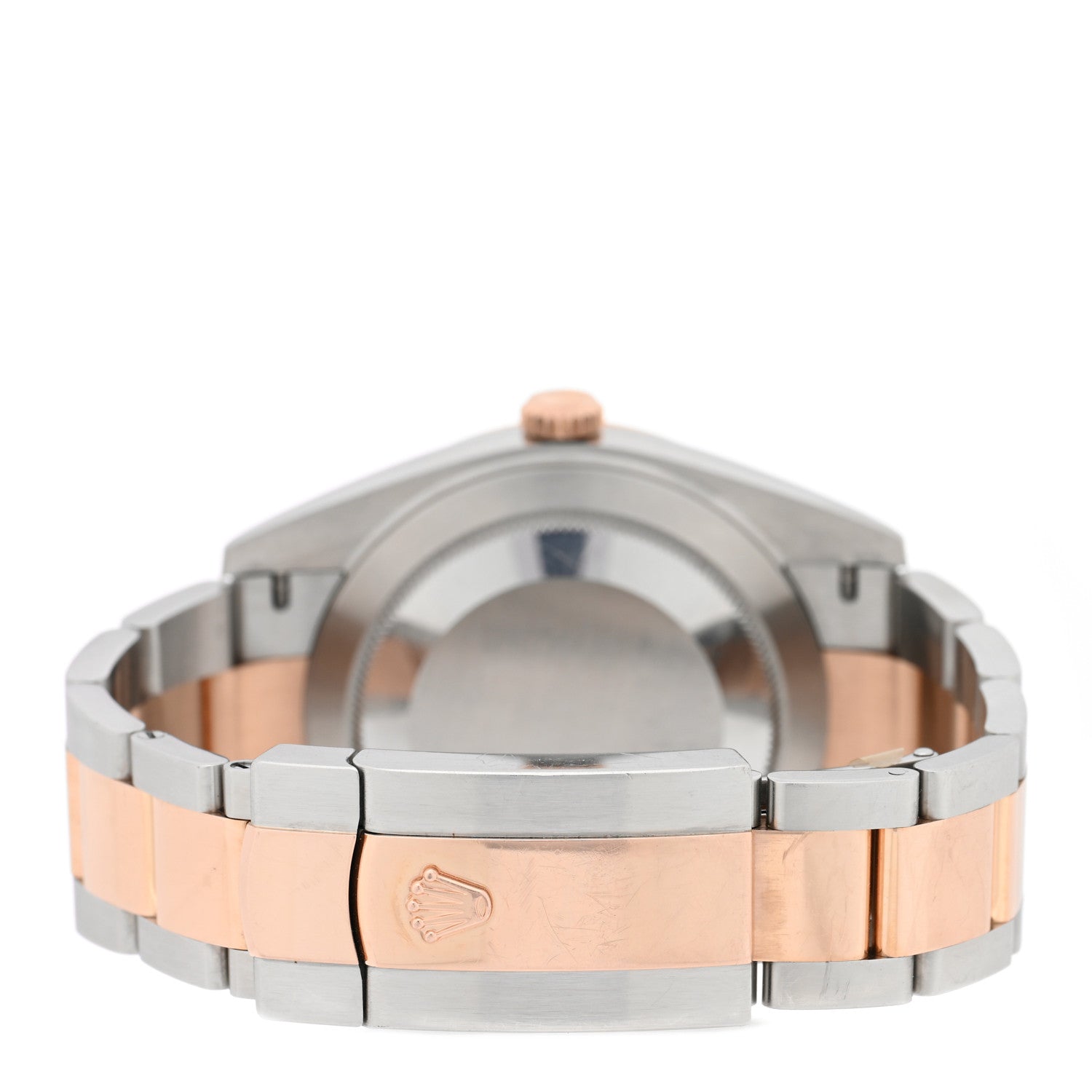 Stainless Steel 18K Everose Gold Diamond 41mm Oyster Perpetual Datejust Watch Sundust 126301 — view 3