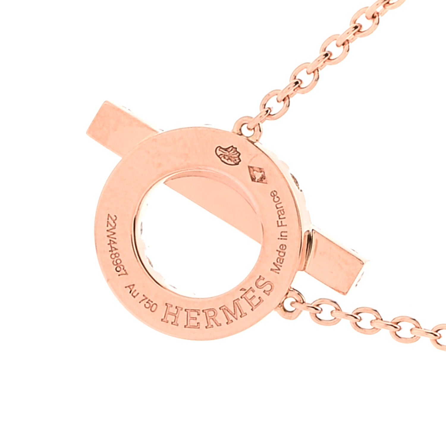 18K Rose Gold Diamond Finesse Pendant Necklace — view 5