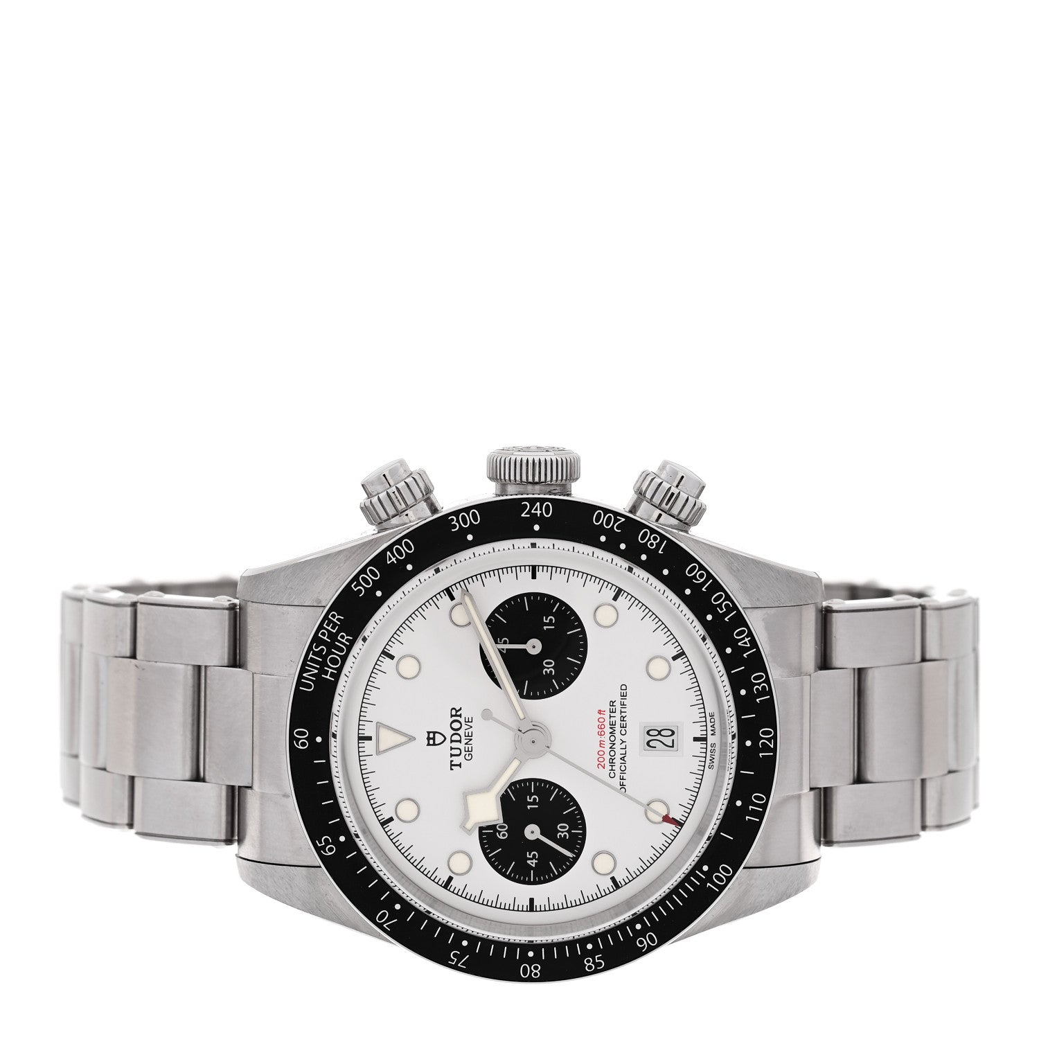 Stainless Steel 41mm Black Bay Chronograph Panda Automatic Watch White 79360N — view 2