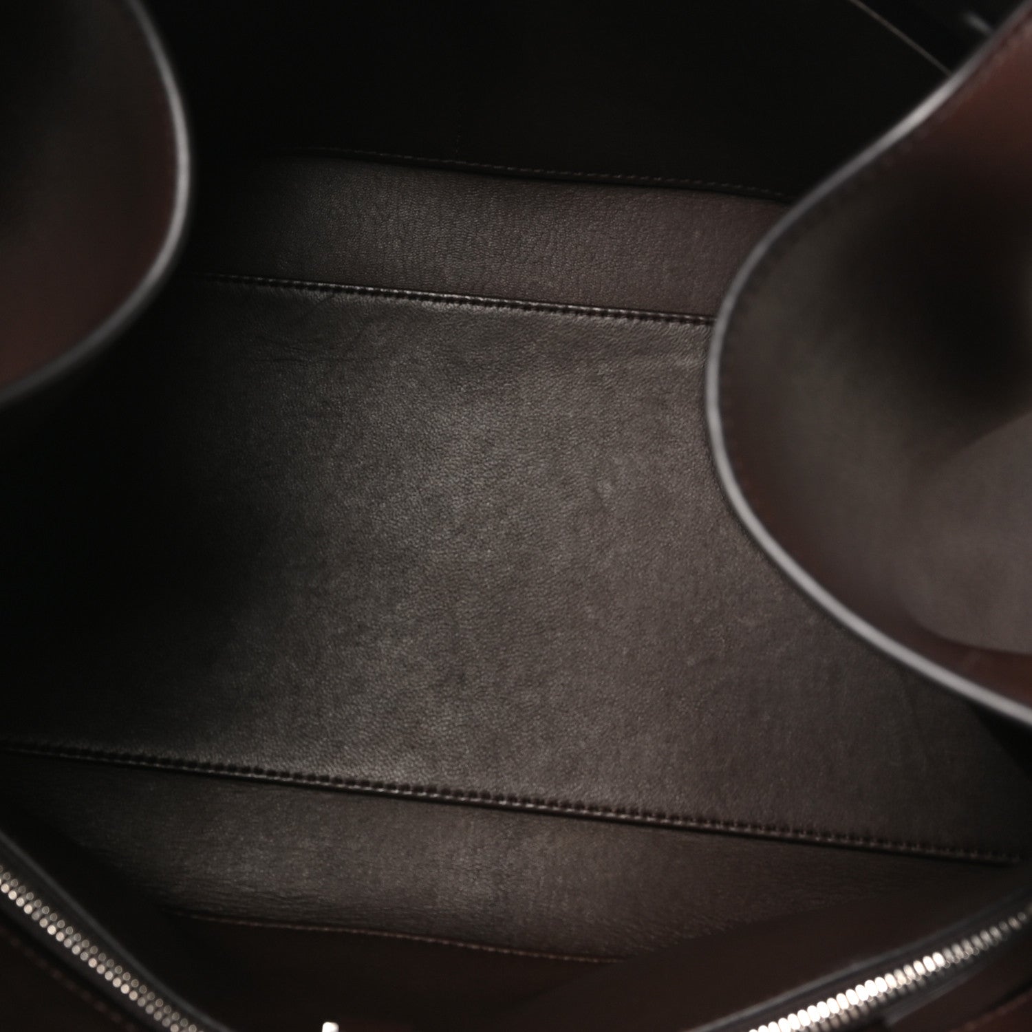 Polished Saddle Calfskin EW Margaux Chestnut — view 5