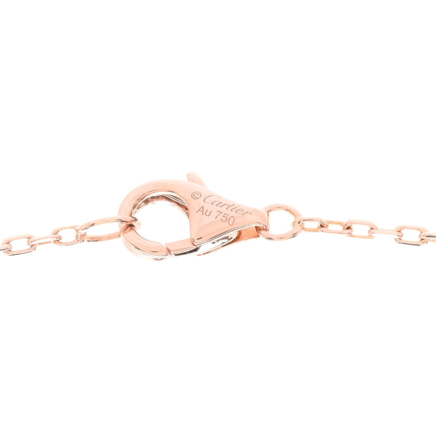18K Pink Gold Diamond Juste Un Clou Pendant Necklace — view 4