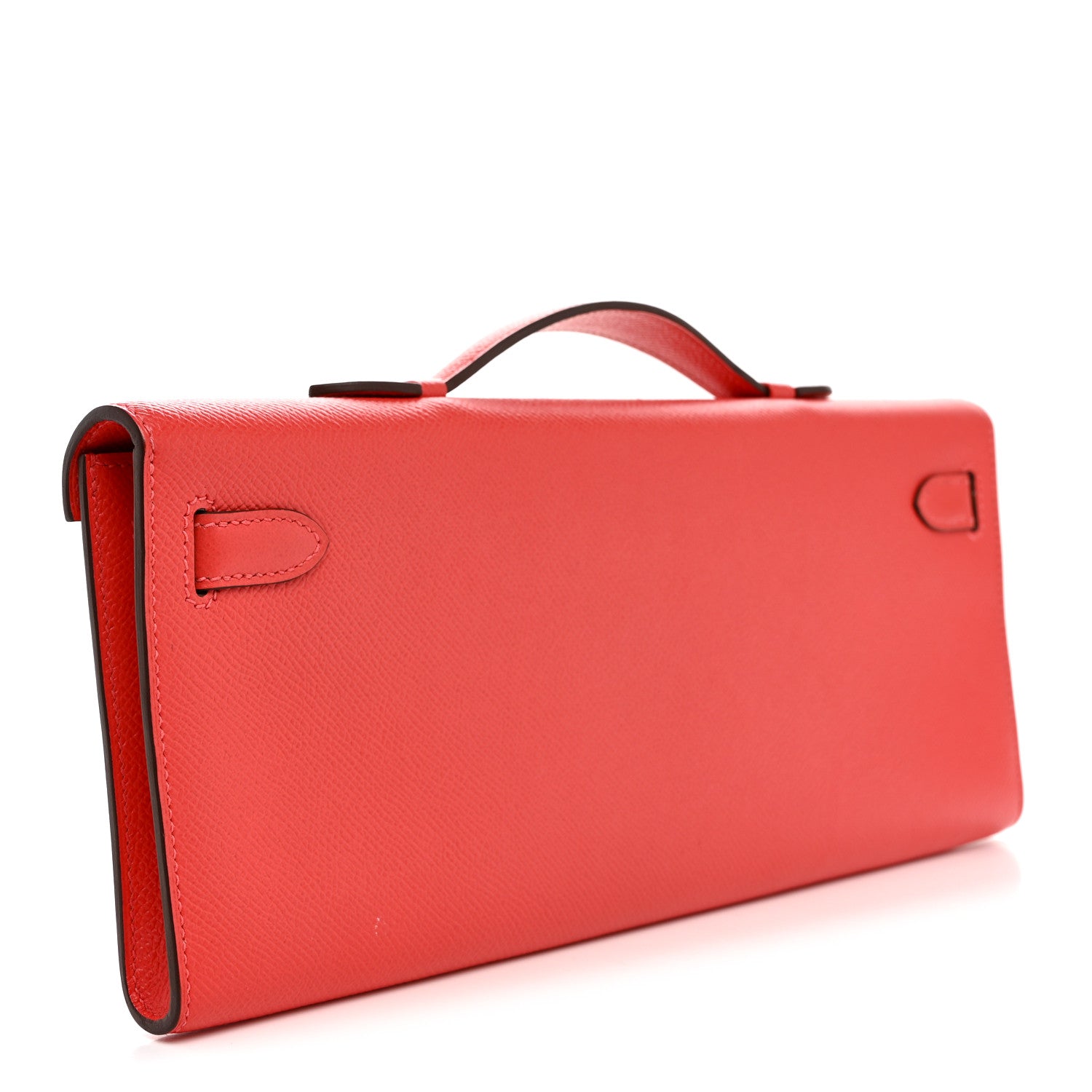 Epsom Kelly Cut Clutch Pochette Rose Jaipur — view 3