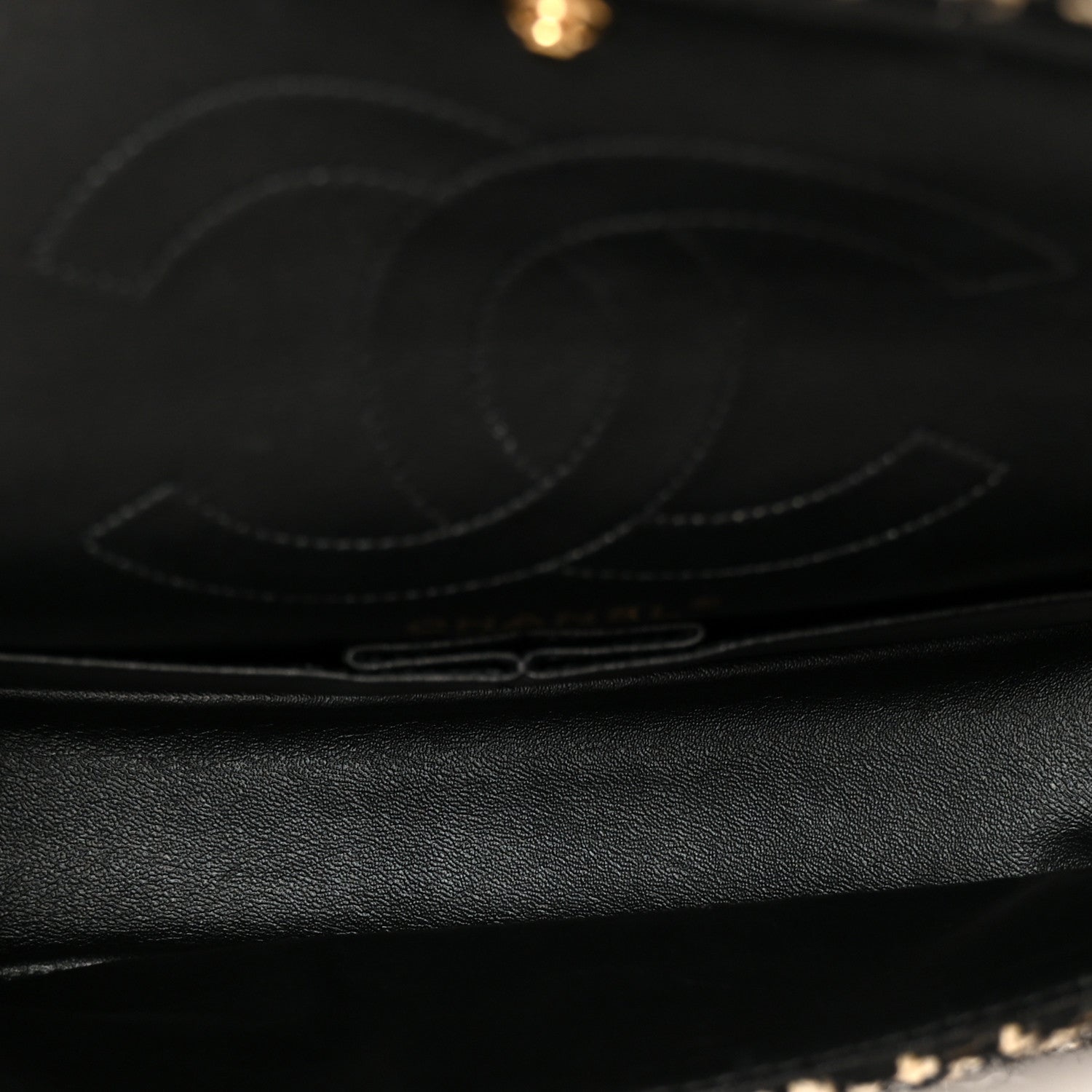 Fantasy Tweed 2.55 Reissue 225 Flap Black White — view 5