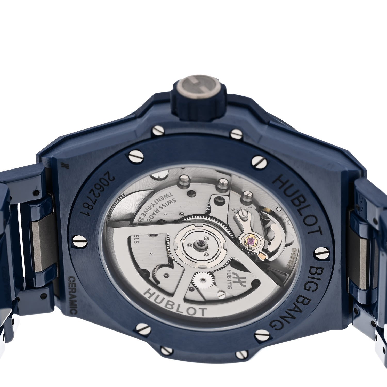 Ceramic 38mm Big Bang Integrated Time Only Automatic Watch Blue 457.EX.7170.EX — view 4