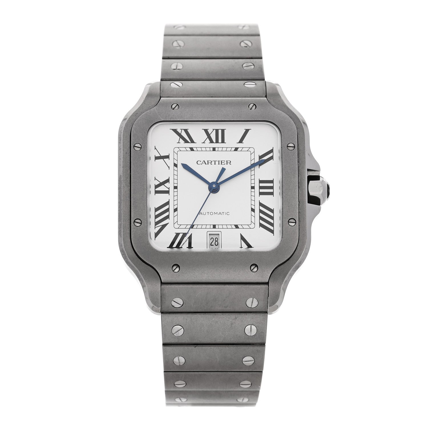 Titanium 39.8mm Santos De Cartier Automatic Watch