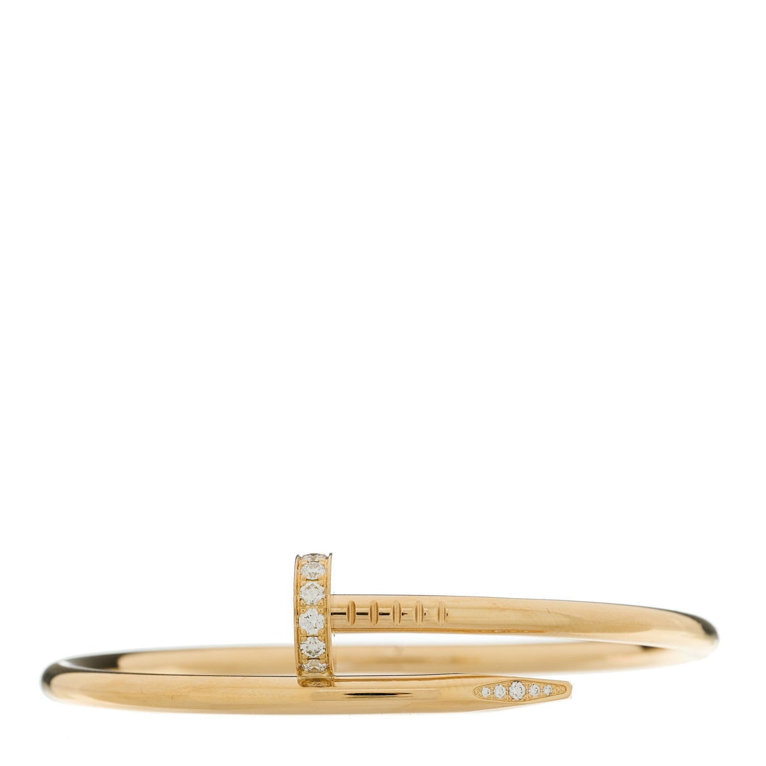 18K Yellow Gold Diamond Juste Un Clou Bracelet 16