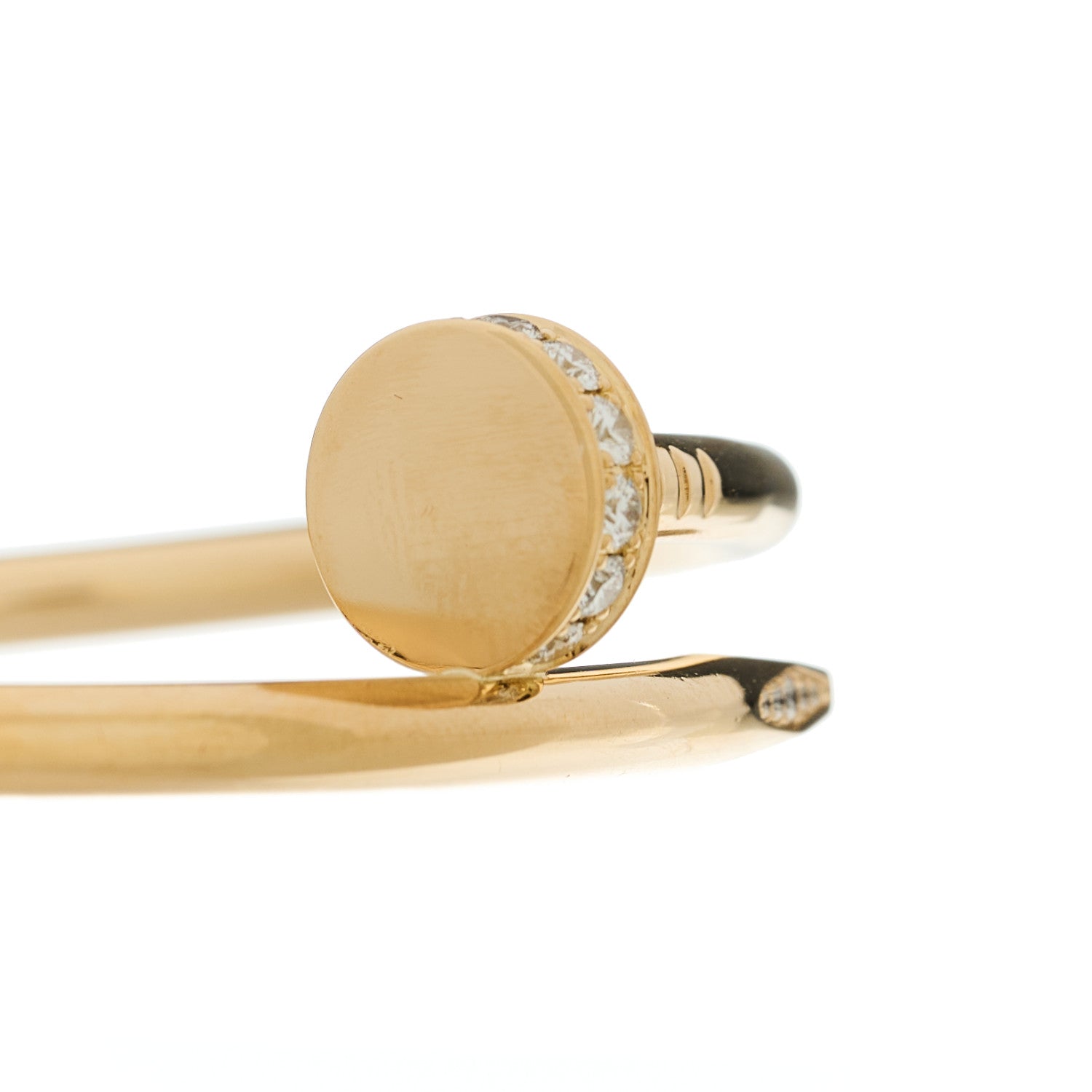 18K Yellow Gold Diamond Juste Un Clou Bracelet 16 — view 3