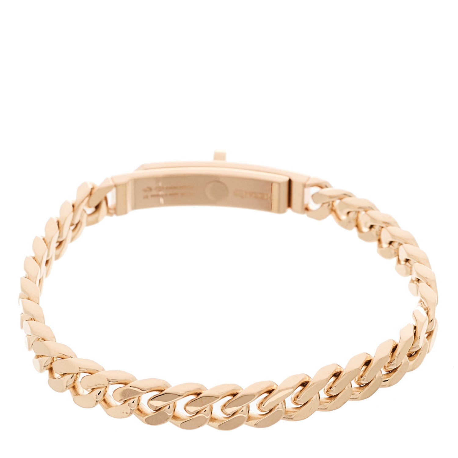 18K Rose Gold Diamond PM Kelly Gourmette Bracelet ST — view 2