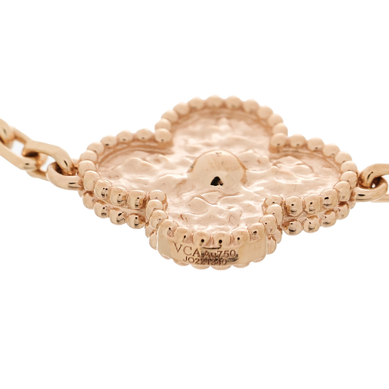 18K Rose Gold 5 Motifs Vintage Alhambra Bracelet — view 3